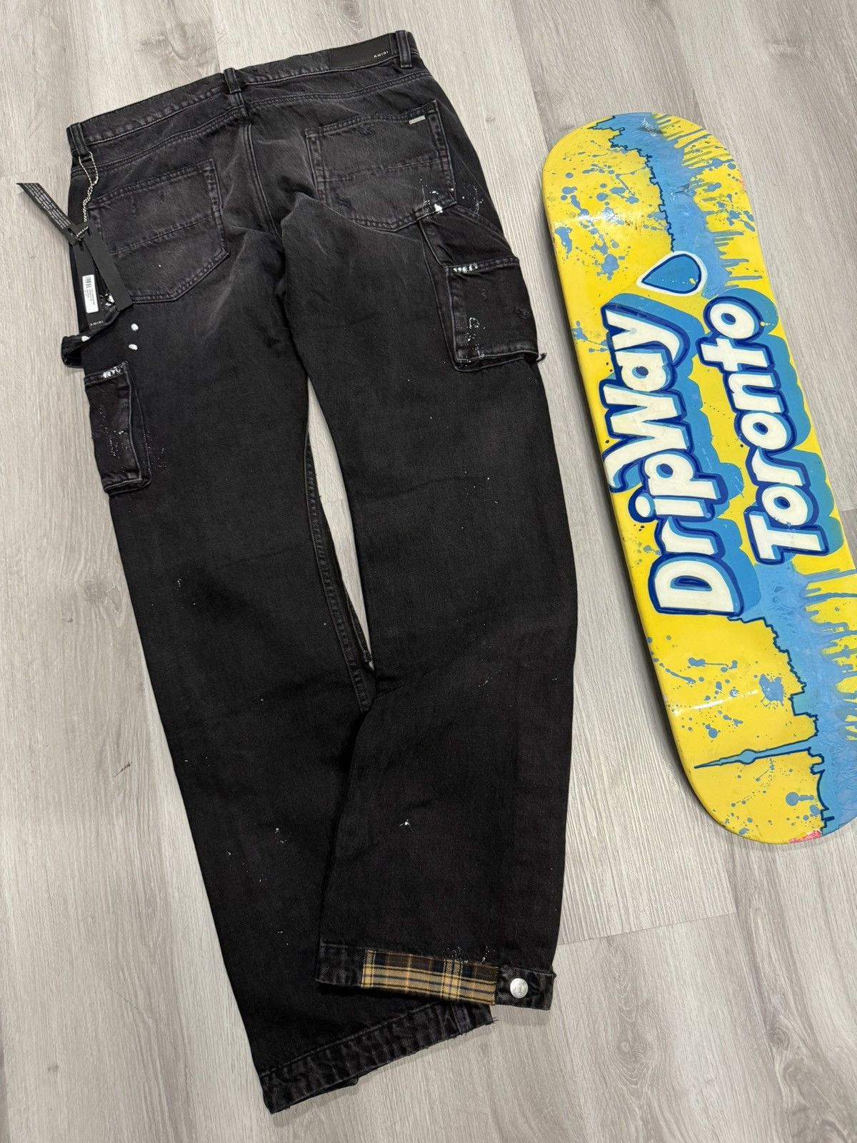 Amiri Amiri Plaid Carpenter Jean Size US 29 - 7 Thumbnail