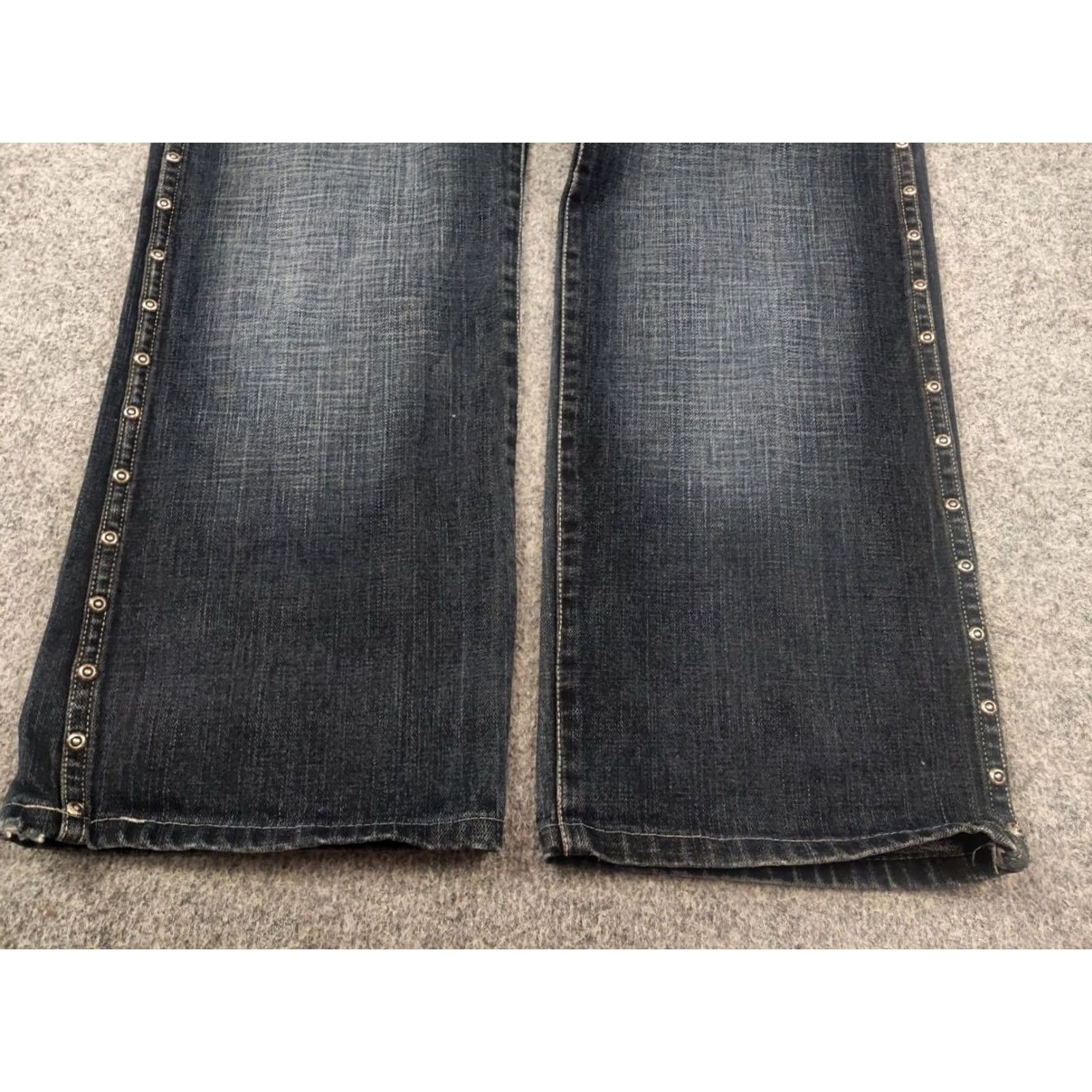 Vintage Vintage Le Grand Bleu Denim Jeans - Blue 32x29 Baggy 90s Grunge Y2K Vintage Japan Metal Eyelets 5-Pocket Rise Mid Relaxed Size US 32 / EU 48 - 7 Thumbnail