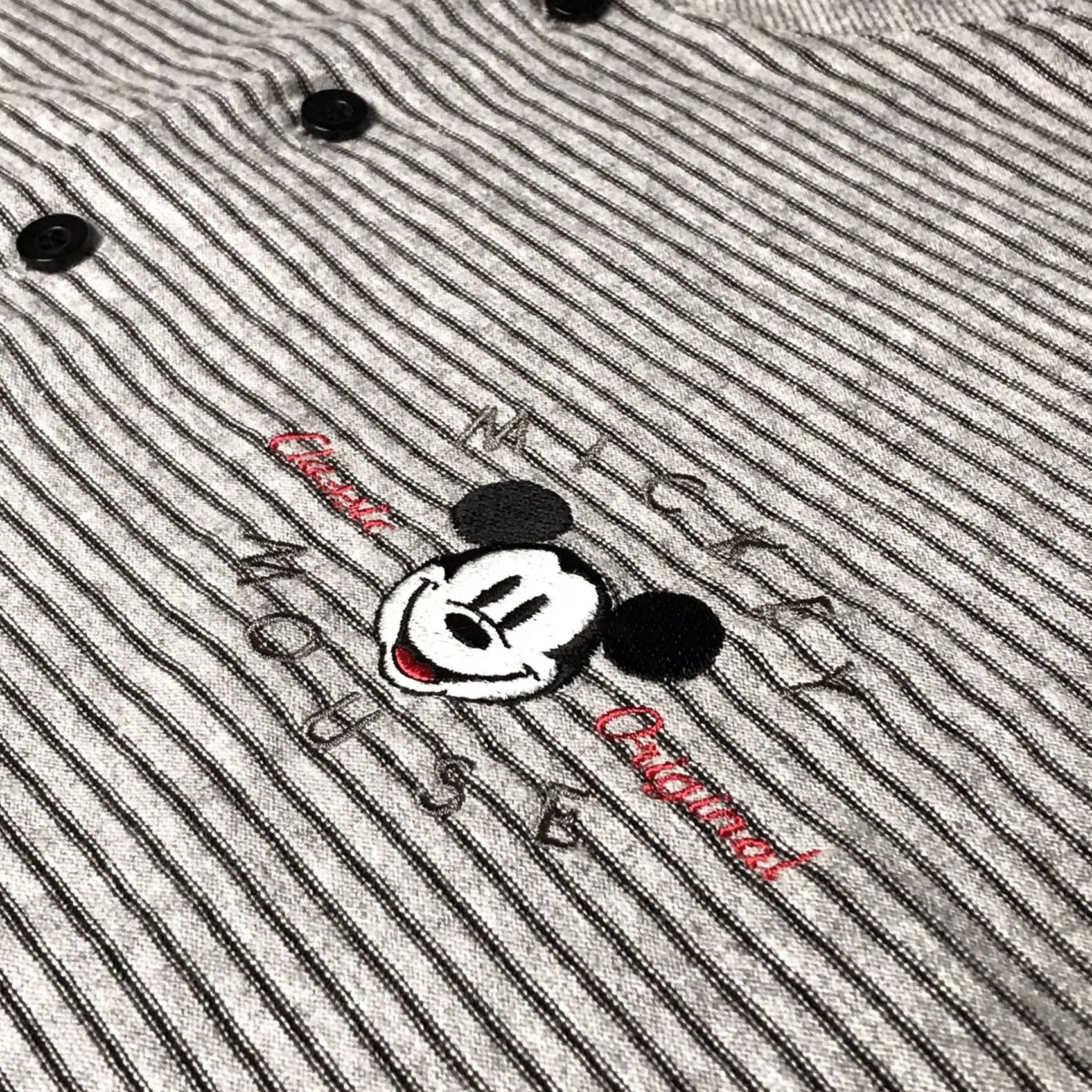 Mickey & Co. VINTAGE Mickey & Co Men Gray Striped Embroidered Henley Shirt L USA Size US L / EU 52-54 / 3 - 4 Thumbnail
