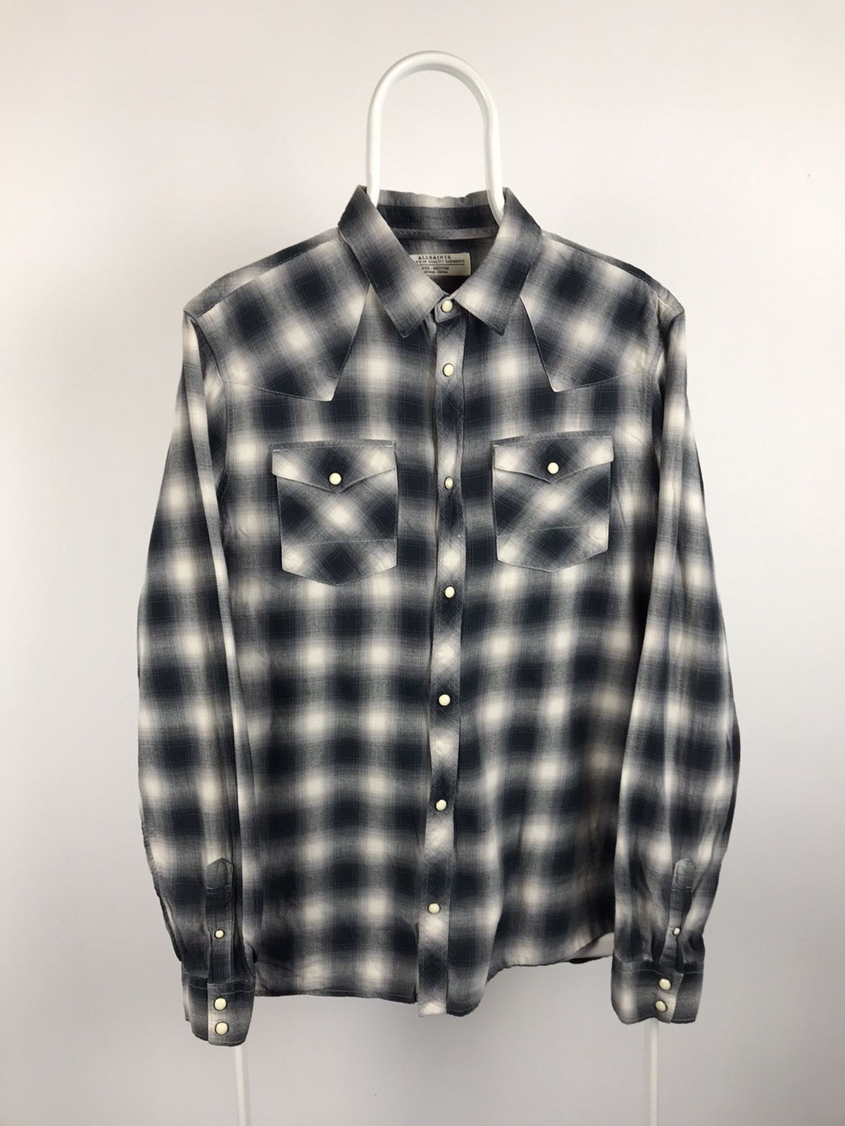 Allsaints Vintage All Saints Kearne LS Shirt Size US M / EU 48-50 / 2 - 1 Thumbnail