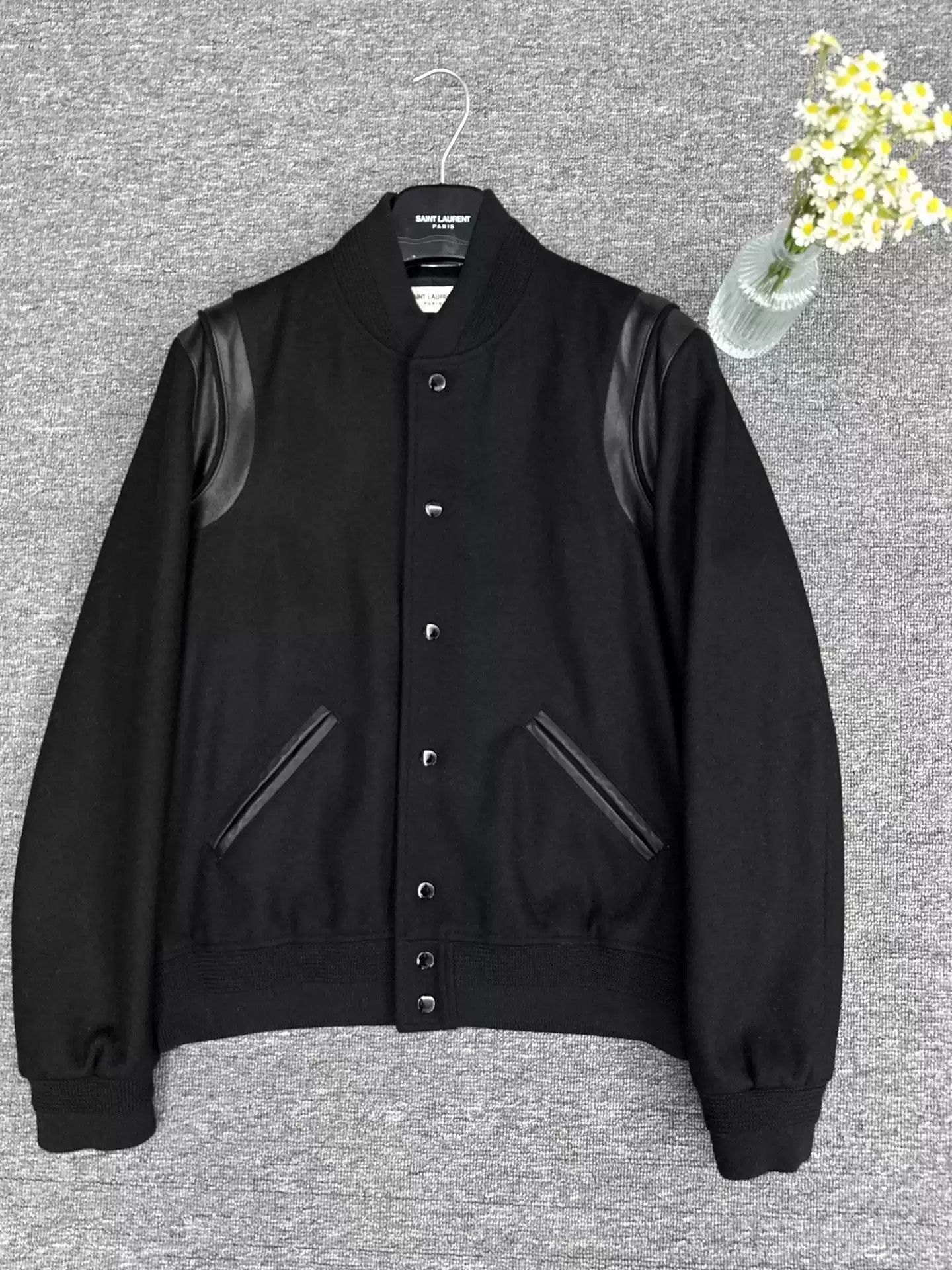 Saint Laurent Paris Saint laurent slp Saint Laurent black baseball uniform Size US L / EU 52-54 / 3 - 1 Thumbnail