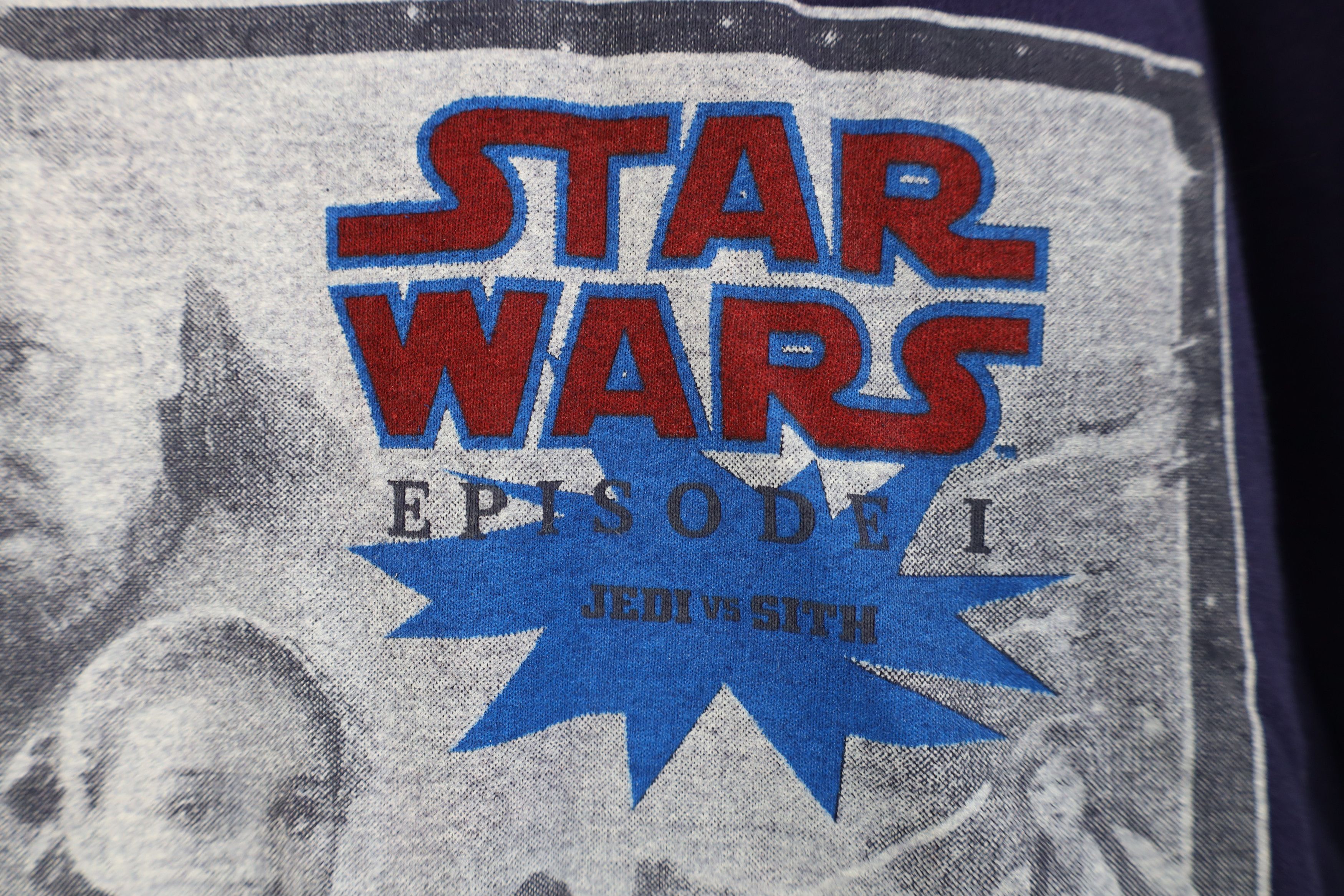 Vintage Vintage 90s Star Wars Episode 1 Movie T-Shirt Cotton Promo Size US XL / EU 56 / 4 - 5 Thumbnail