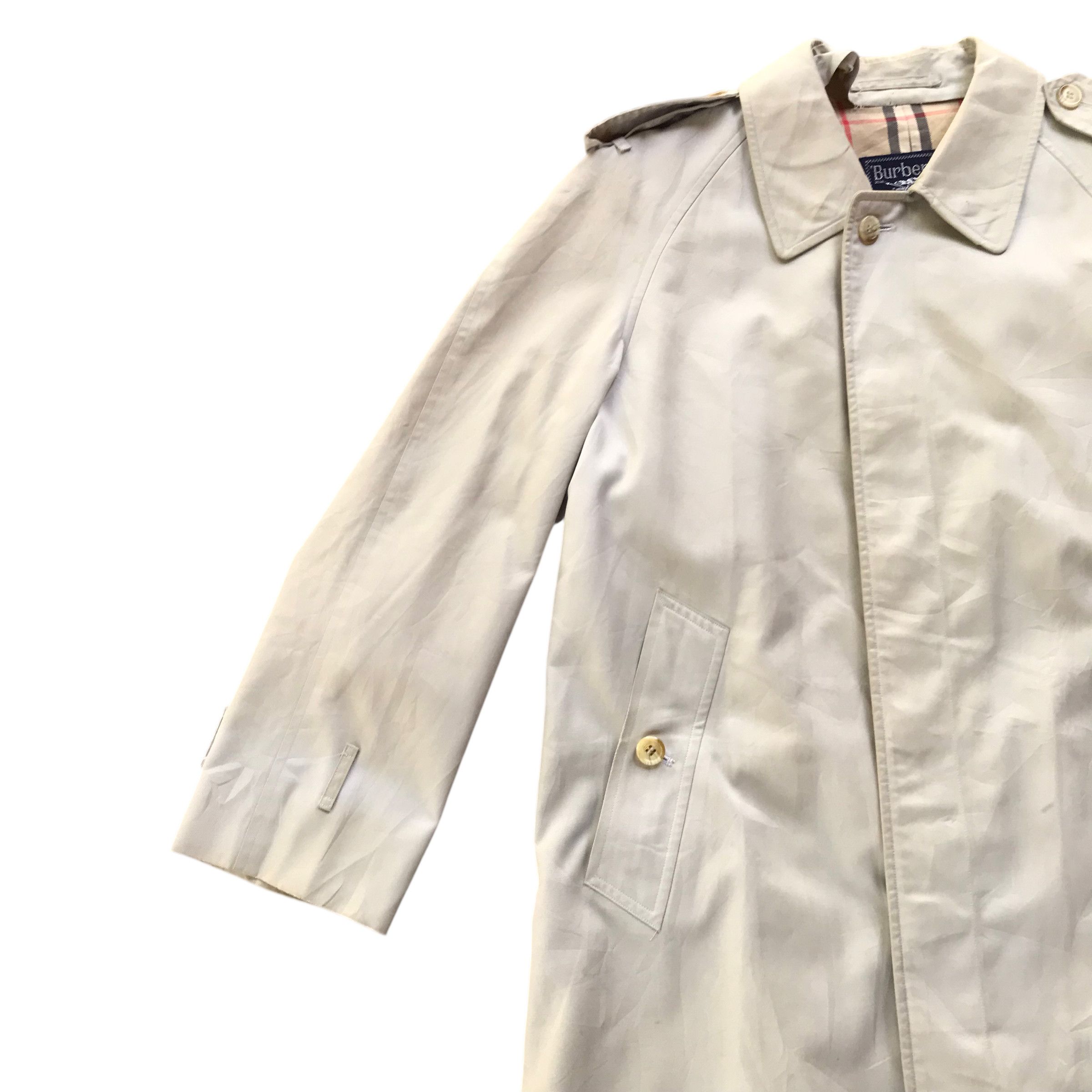 Burberry Vintage 90s Burberry Nova Check Trench Coat Jacket / medium Size US M / EU 48-50 / 2 - 5 Thumbnail