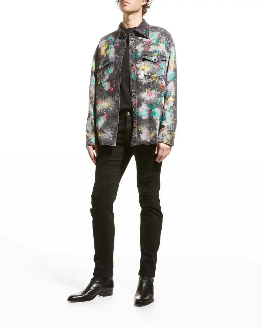 Dolce & Gabbana o1y0125 Denim Shirt in Multicolor Size US S / EU 44-46 / 1 - 4 Thumbnail