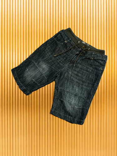 No Fear × Vintage Vintage Y2K Distressed Style Denim Tie Dye Shorts Size US 34 / EU 50 - 1 Thumbnail