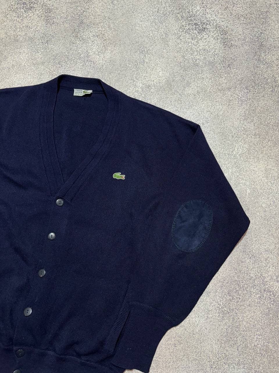 Lacoste × Vintage Vintage Lacoste Wool Cardigan Knit Sweater Preppy Logo 🐊 Size US L / EU 52-54 / 3 - 2 Thumbnail