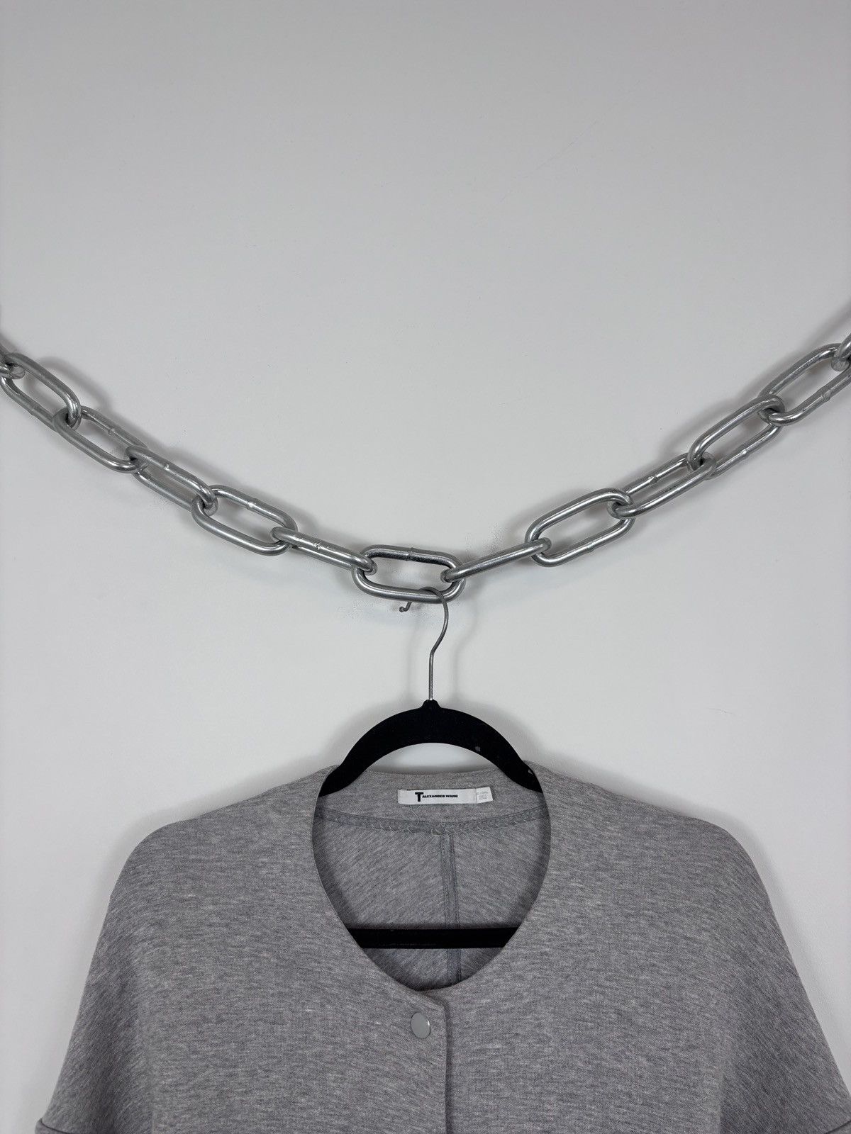 T by Alexander Wang T Alexander Wang Women’s Grey Long Sleeve Cardigan Sweater Size XS / US 0-2 / IT 36-38 - 4 Thumbnail