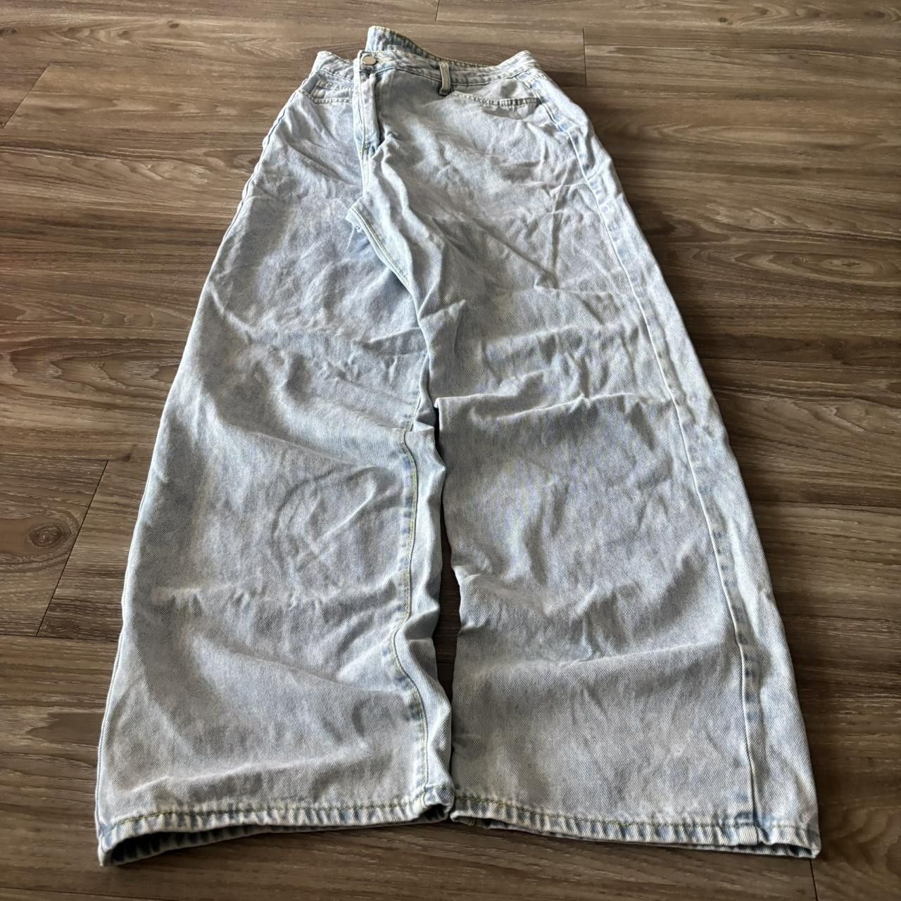 Vintage Crazy Vintage Y2K/2000s Baggy Light Wash Streetwear Skater Denim Jeans! 36x32 Size US 36 / EU 52 - 3 Thumbnail