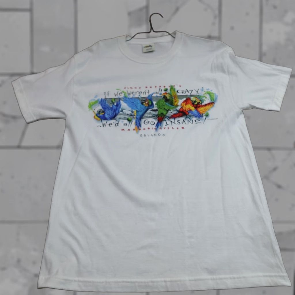 Doublet VINTAGE Margaritaville Shirt Men Large Blue Double Sided Orlando Florida 2003 Size US L / EU 52-54 / 3 - 1 Thumbnail