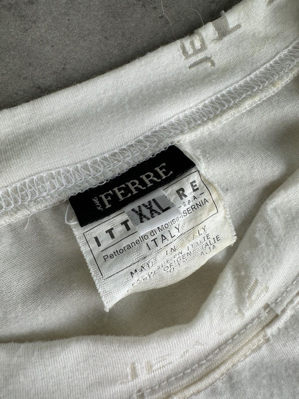 Ferre Ferre Vintage Monogram T-Shirt Size US XXL / EU 58 / 5 - 2 Thumbnail