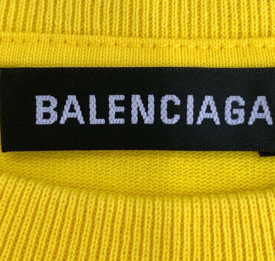 Balenciaga Balenciaga logo letter printed round neck yellow short sle Size US XS / EU 42 / 0 - 6 Thumbnail