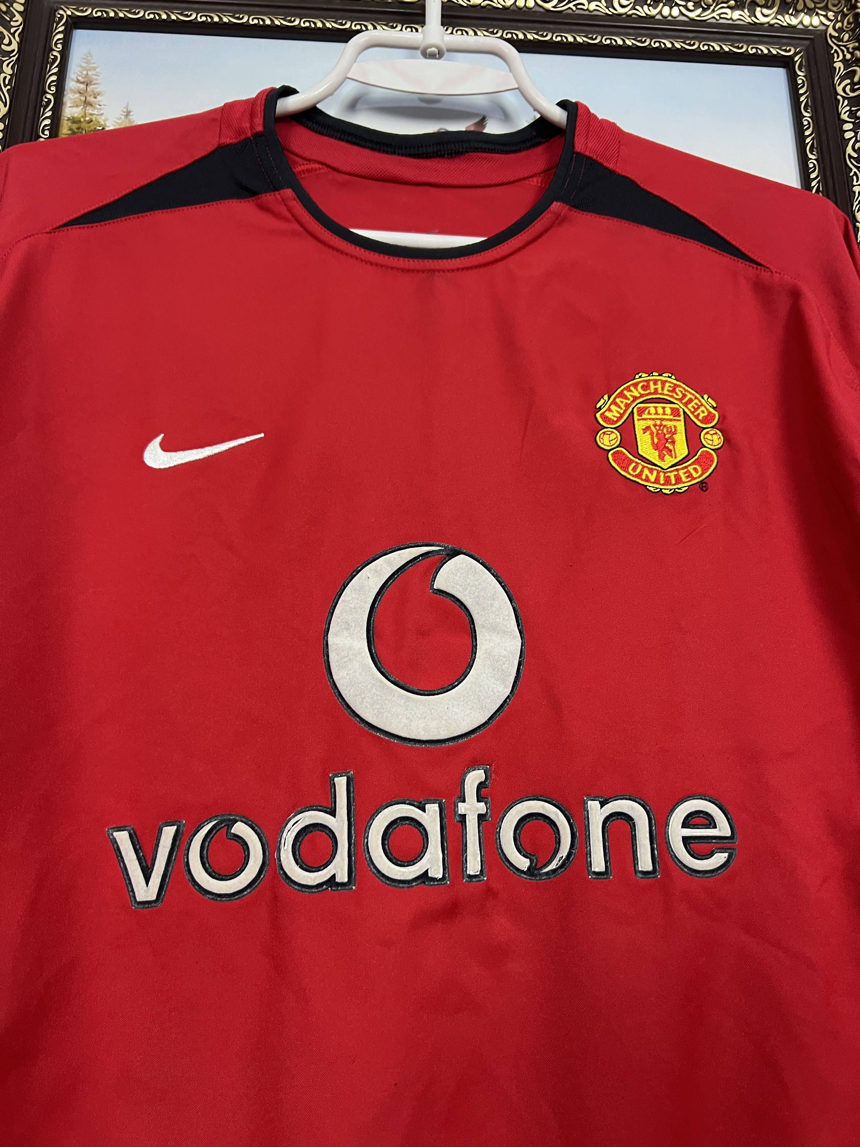 Nike Manchester United football shirt Soccer Long Sleeve Jersey Size US M / EU 48-50 / 2 - 3 Thumbnail