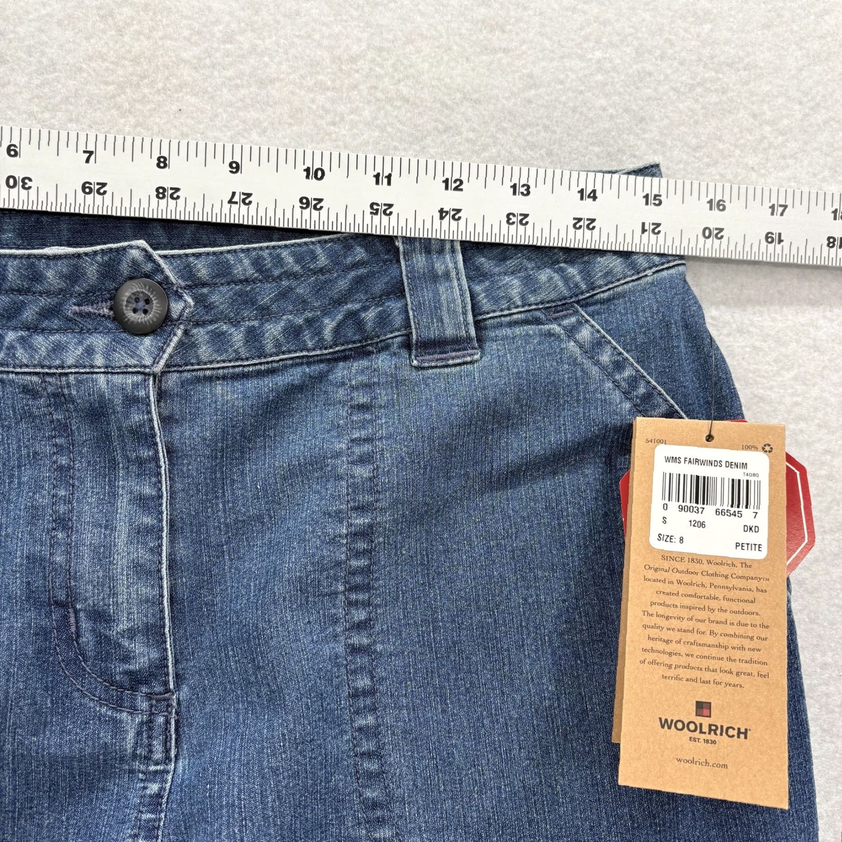 Vintage Woolrich Jeans Women 8 Petite Dark Blue Stretch Straight Leg Denim Woolrich Fairwinds Jeans 8P Dark Blue Stretch Straight Leg Womens Girls? Size 30" / US 8 / IT 44 - 7 Thumbnail