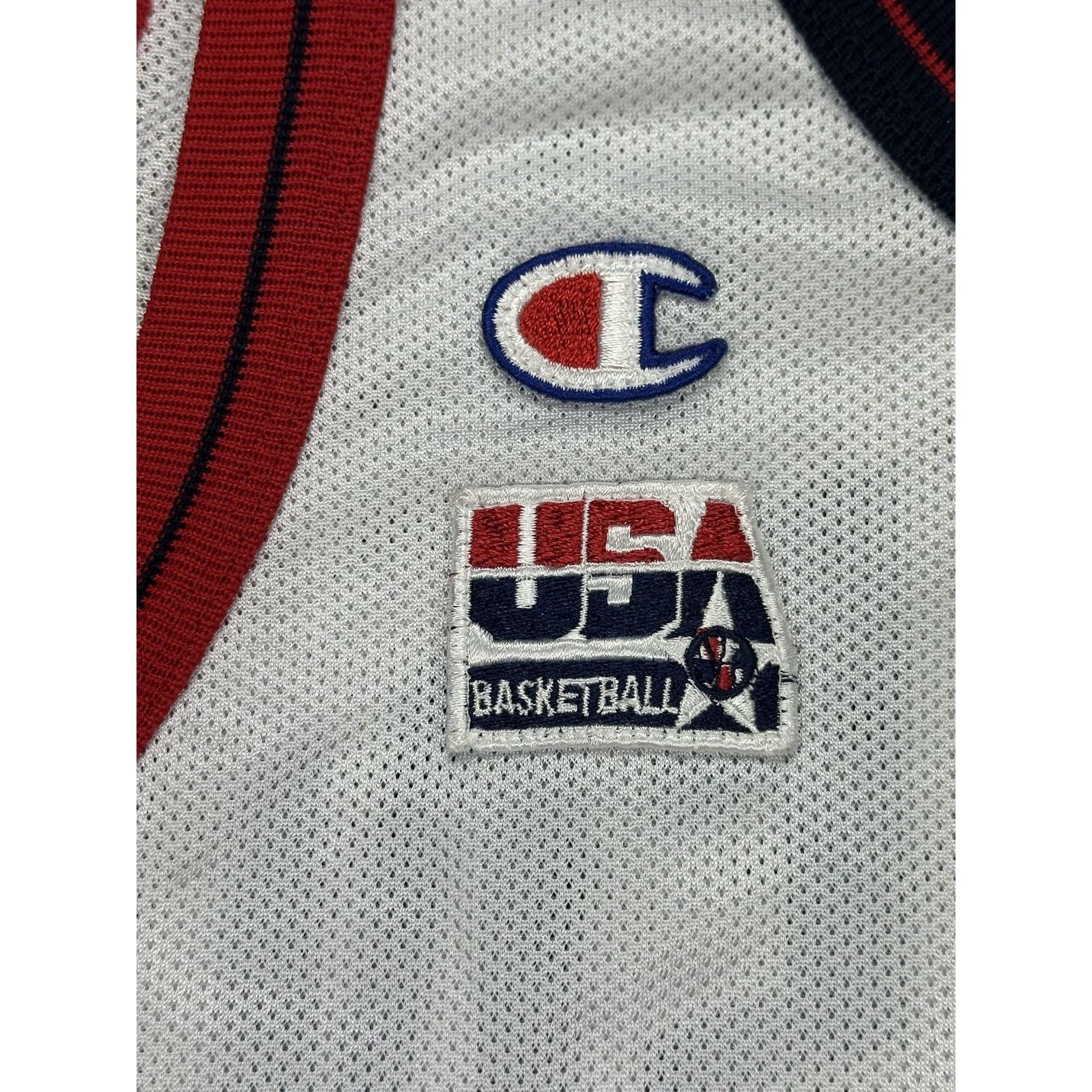 Champion USA Basketball Jersey Sz 48 White Pippen Champion USA 90s Size US XL / EU 56 / 4 - 9 Thumbnail