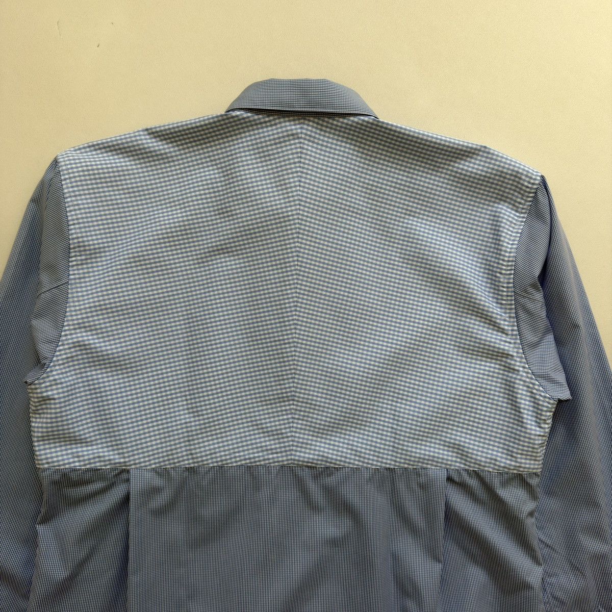 Comme des Garcons Blue/White Patch Work Check Gingham Shirt Size US M / EU 48-50 / 2 - 13 Thumbnail