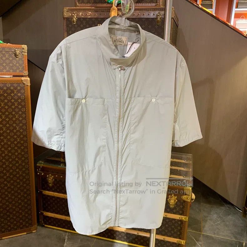 Hermes Hermes Gray shirt for men Size US S / EU 44-46 / 1 - 6 Thumbnail