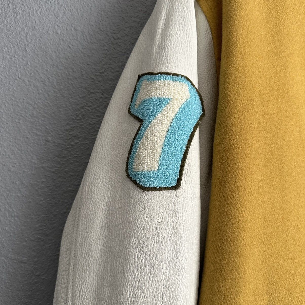 Golf Wang × Golf le Fleur Golf Wang Yellow Letterman Jacket Size US L / EU 52-54 / 3 - 3 Thumbnail