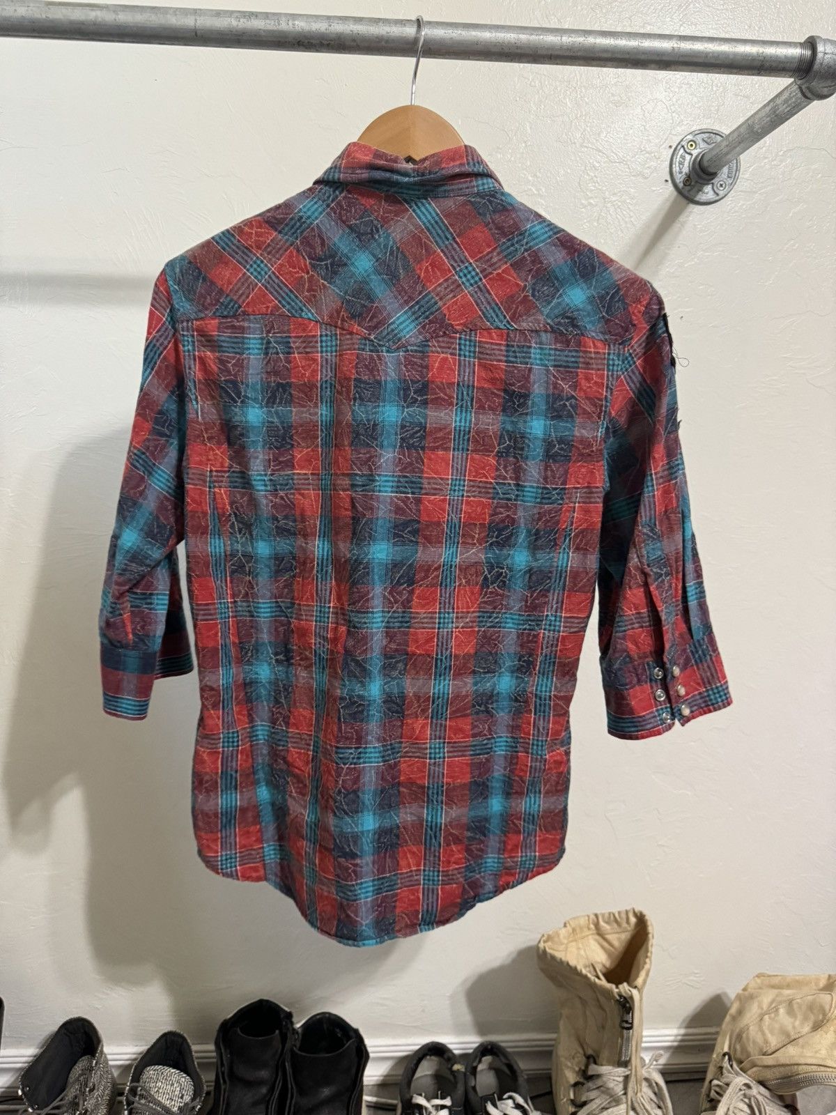 PPFM PPFM flannel checkered pearl snap button shirt Size US M / EU 48-50 / 2 - 2 Thumbnail