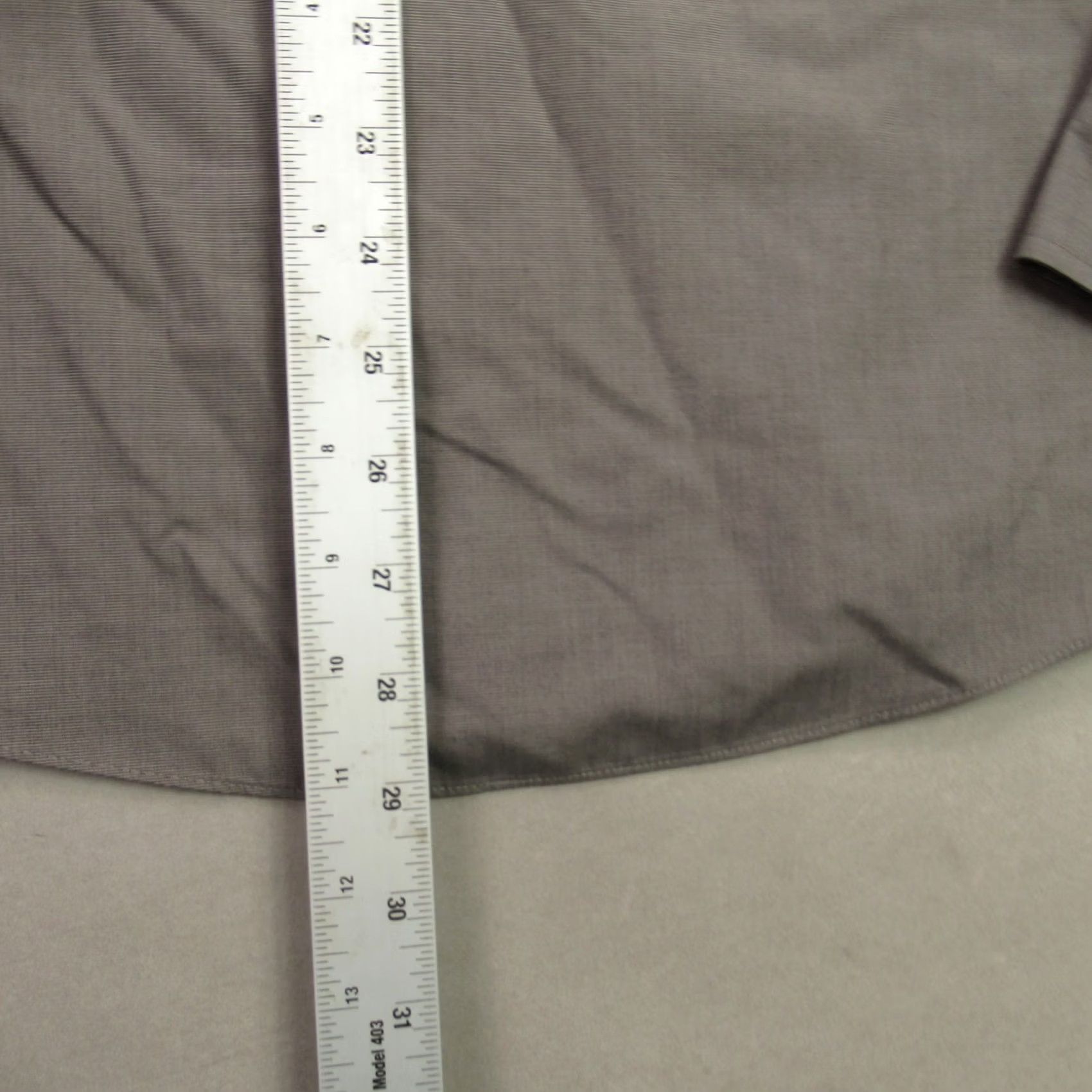 UNTUCKit UNTUCKit Shirt Mens Long Sleeve Button Front Casual Slim Gray/Gray Slim Fit Shirt Womens? Size US L / EU 52-54 / 3 - 7 Thumbnail