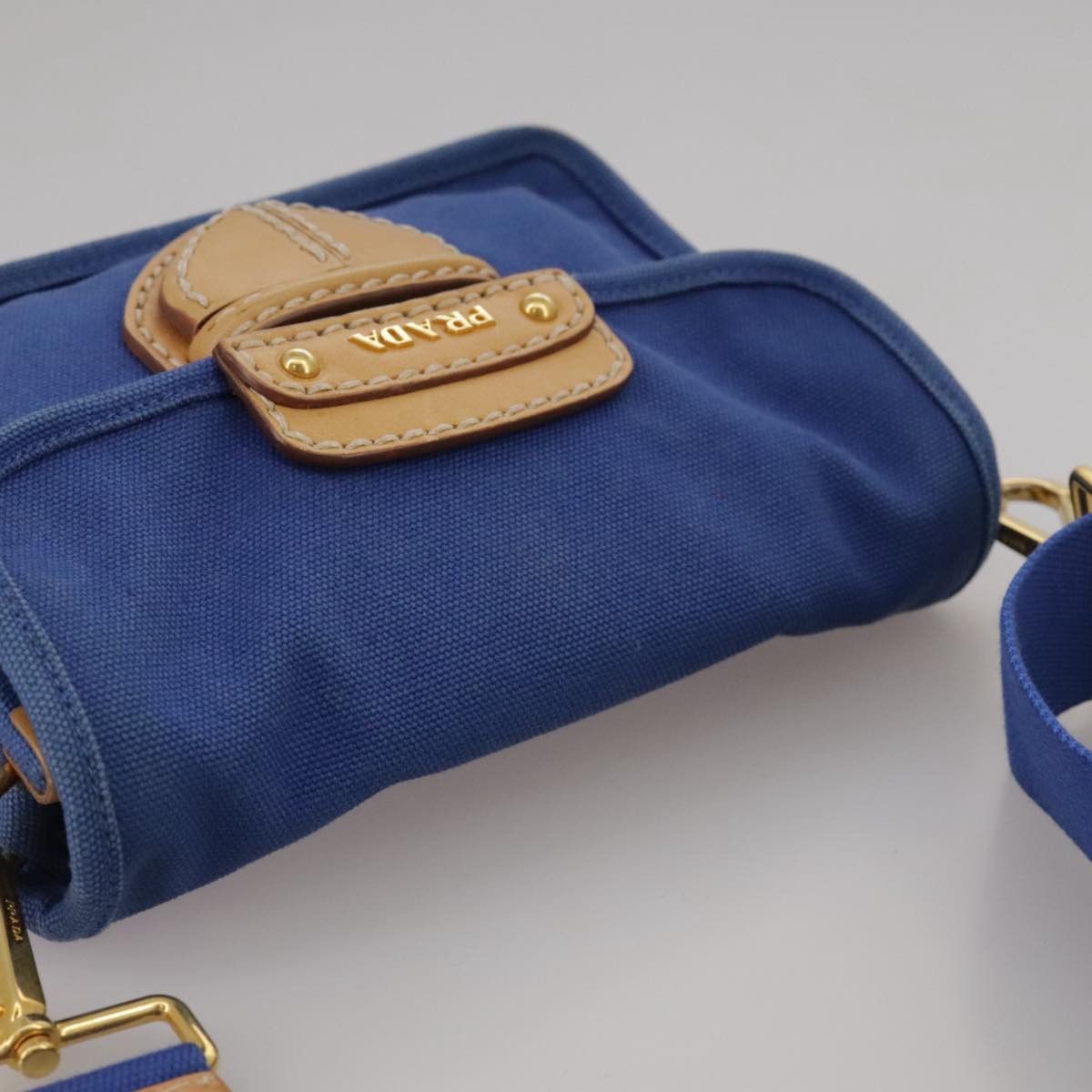 Prada PRADA Shoulder Bag Canvas Blue Size ONE SIZE - 6 Thumbnail