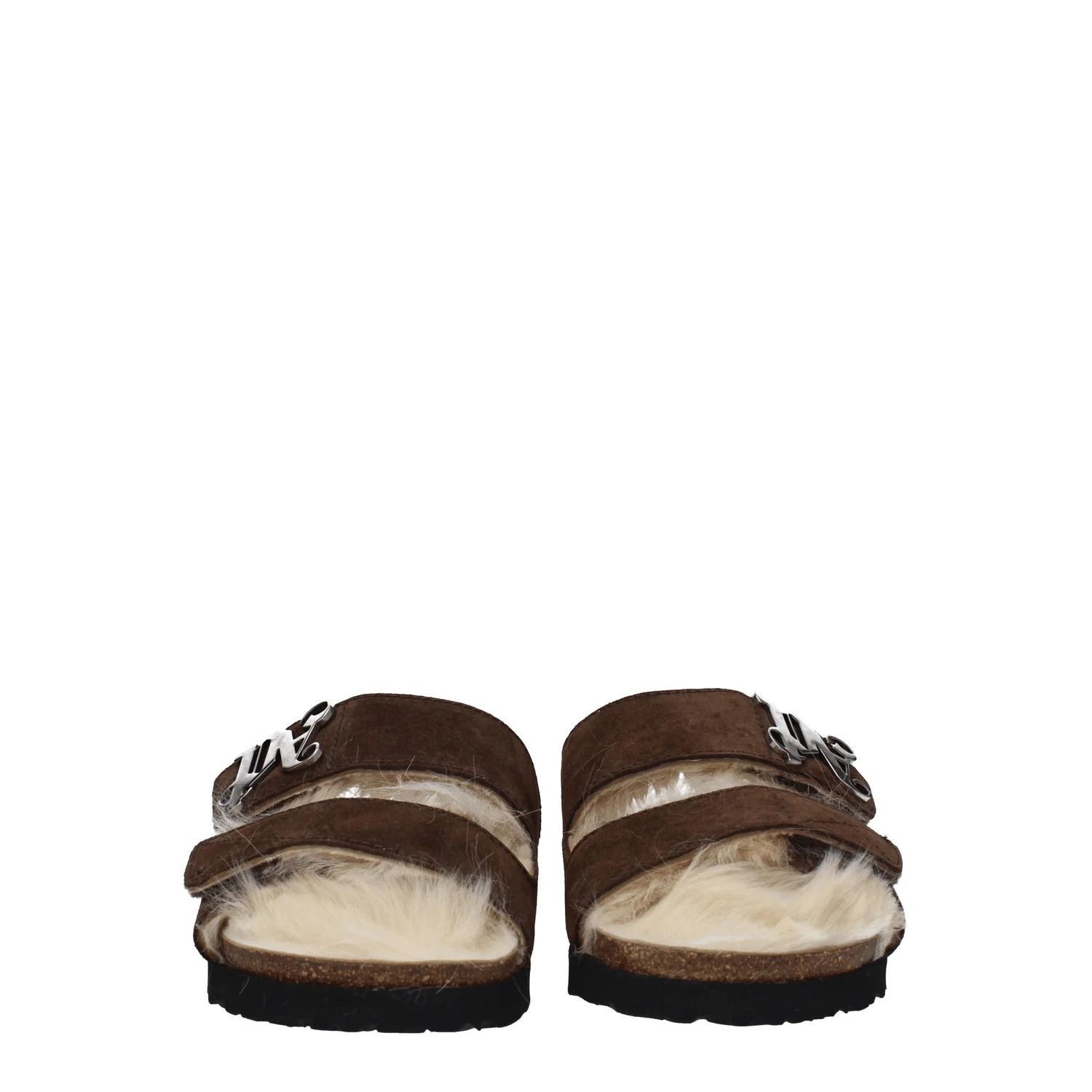 Palm Angels ob1o1e1124 Suede Slippers in Brown Size US 10 / IT 40 - 3 Thumbnail