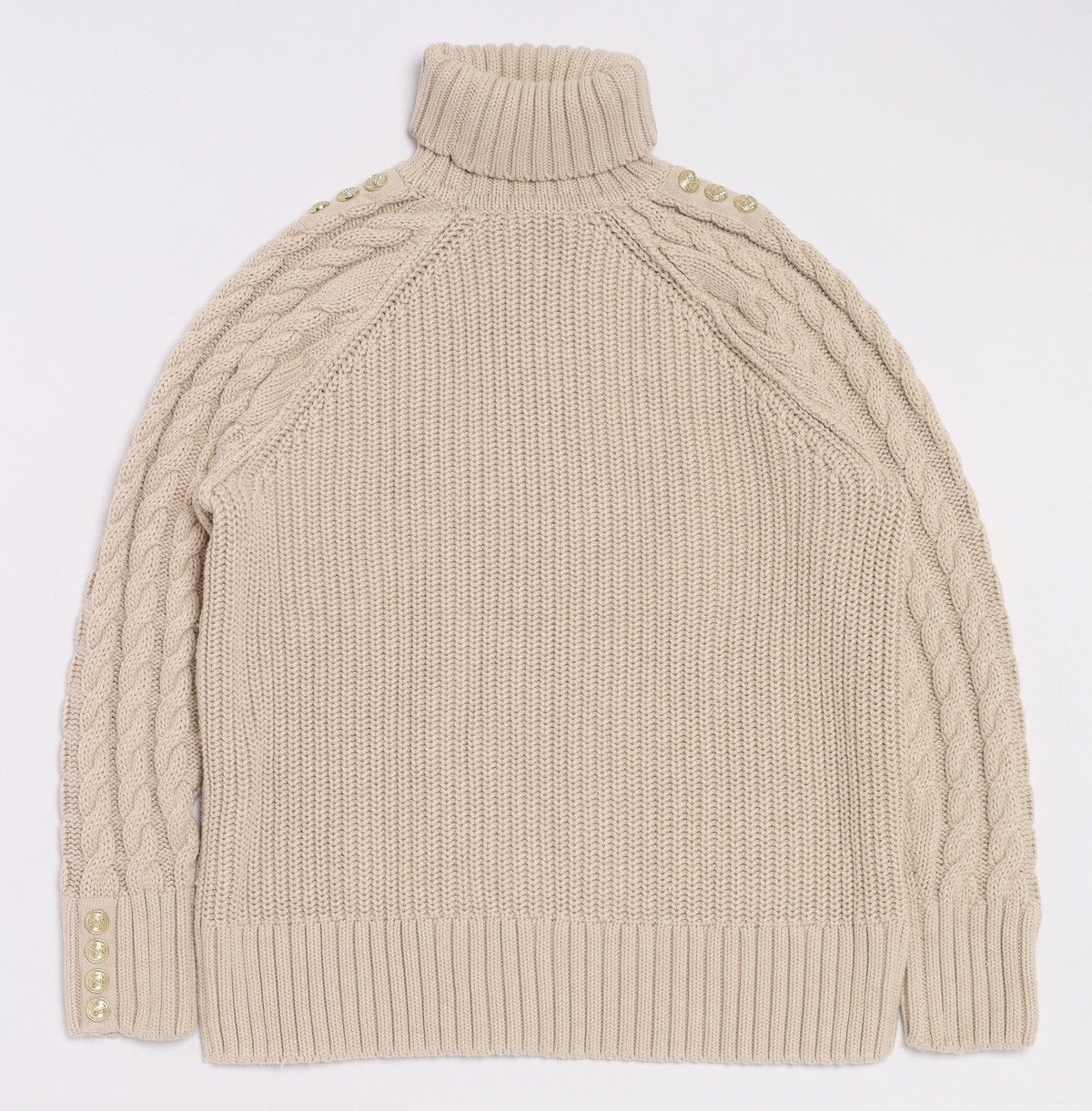 Other Holland Cooper Greenwich Cable Knit Jumper Sweater Beige Size M / US 6-8 / IT 42-44 - 12 Thumbnail