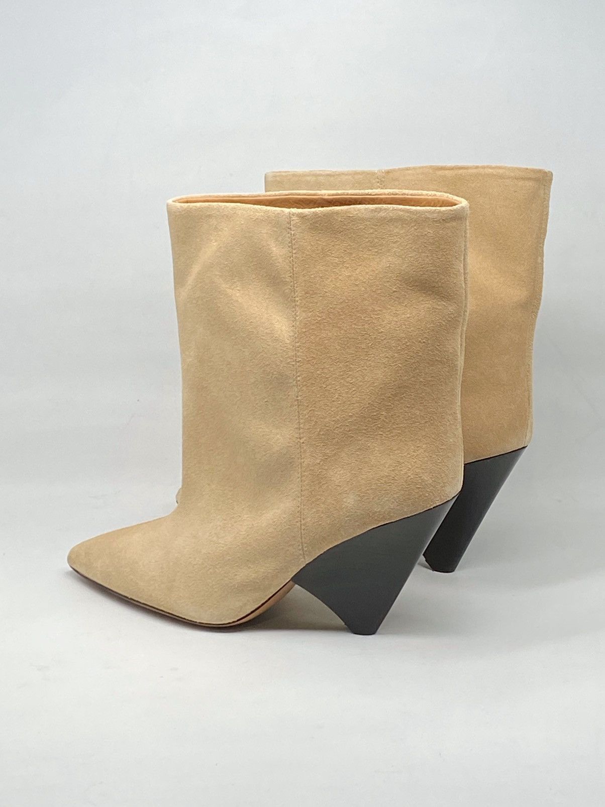 Isabel Marant Isabel Marant Miyako 90MM Suede Cone-Heel Booties size 36 Size US 6 / IT 36 - 6 Thumbnail