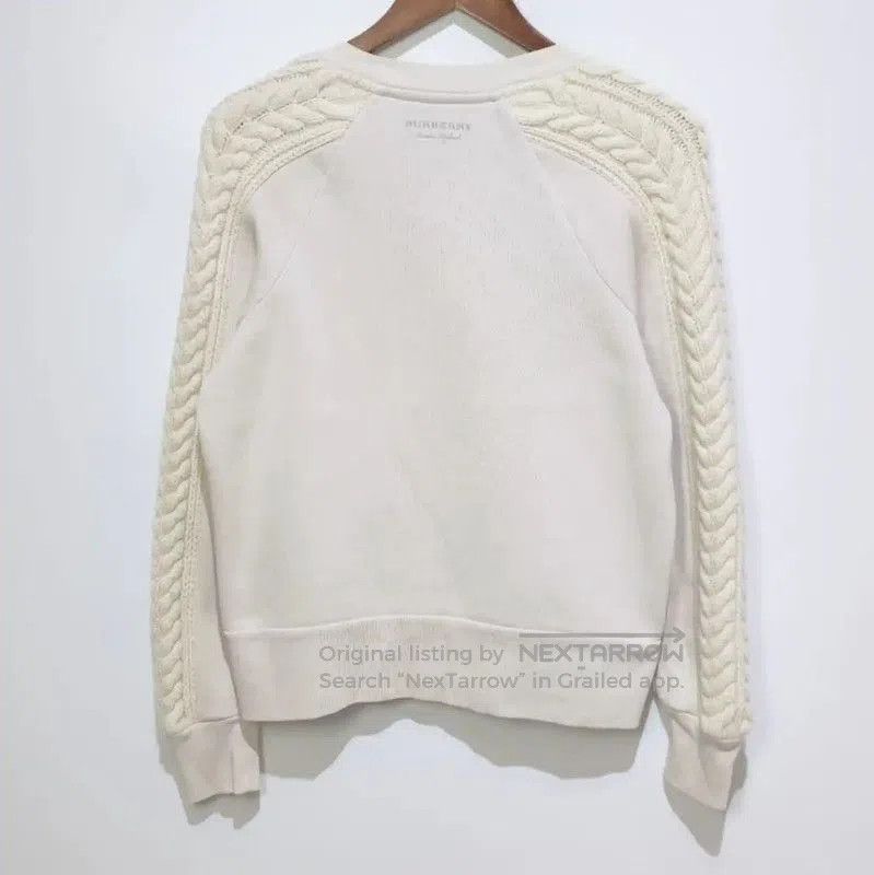 Burberry Burberry Cream Cotton Women's Sweatshirt. Size S / US 4 / IT 40 - 2 Thumbnail