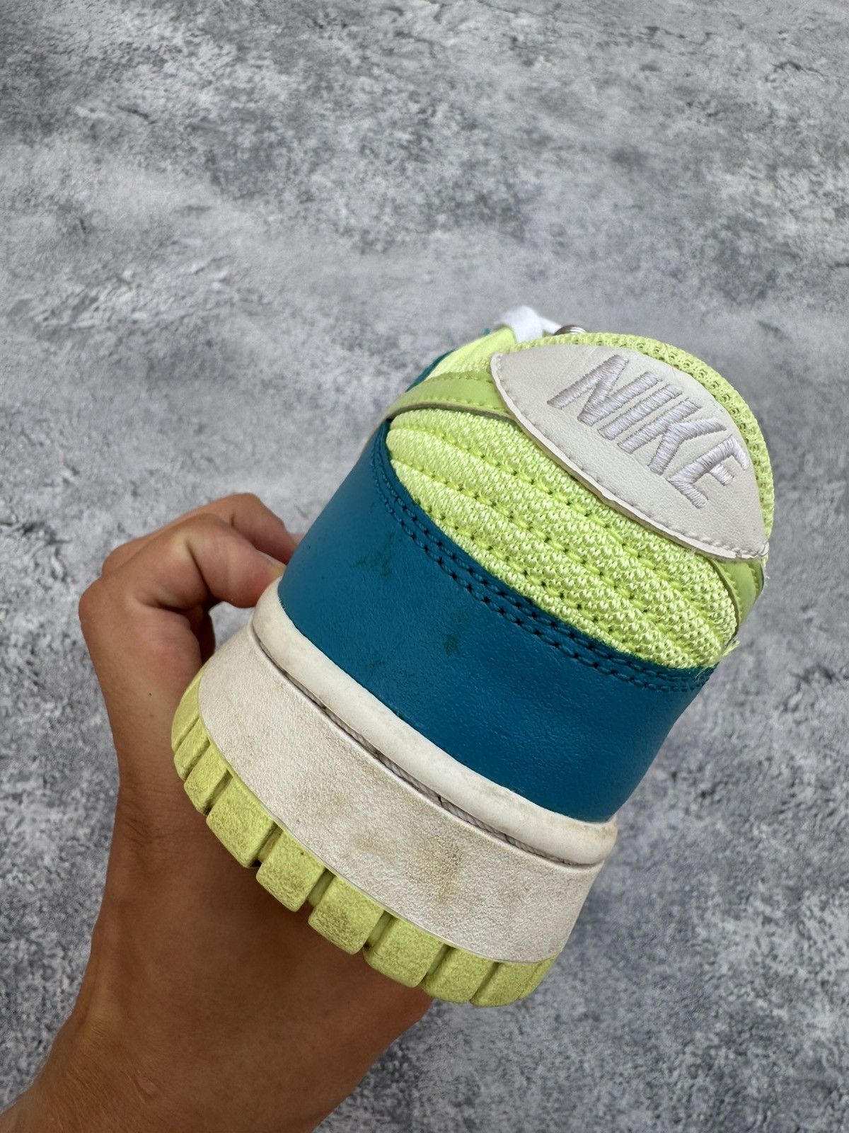 Nike × Vintage Sneakers Nike Dunk Low Turquoise Lime 2008 Size US 8.5 / IT 38.5 - 20 Thumbnail