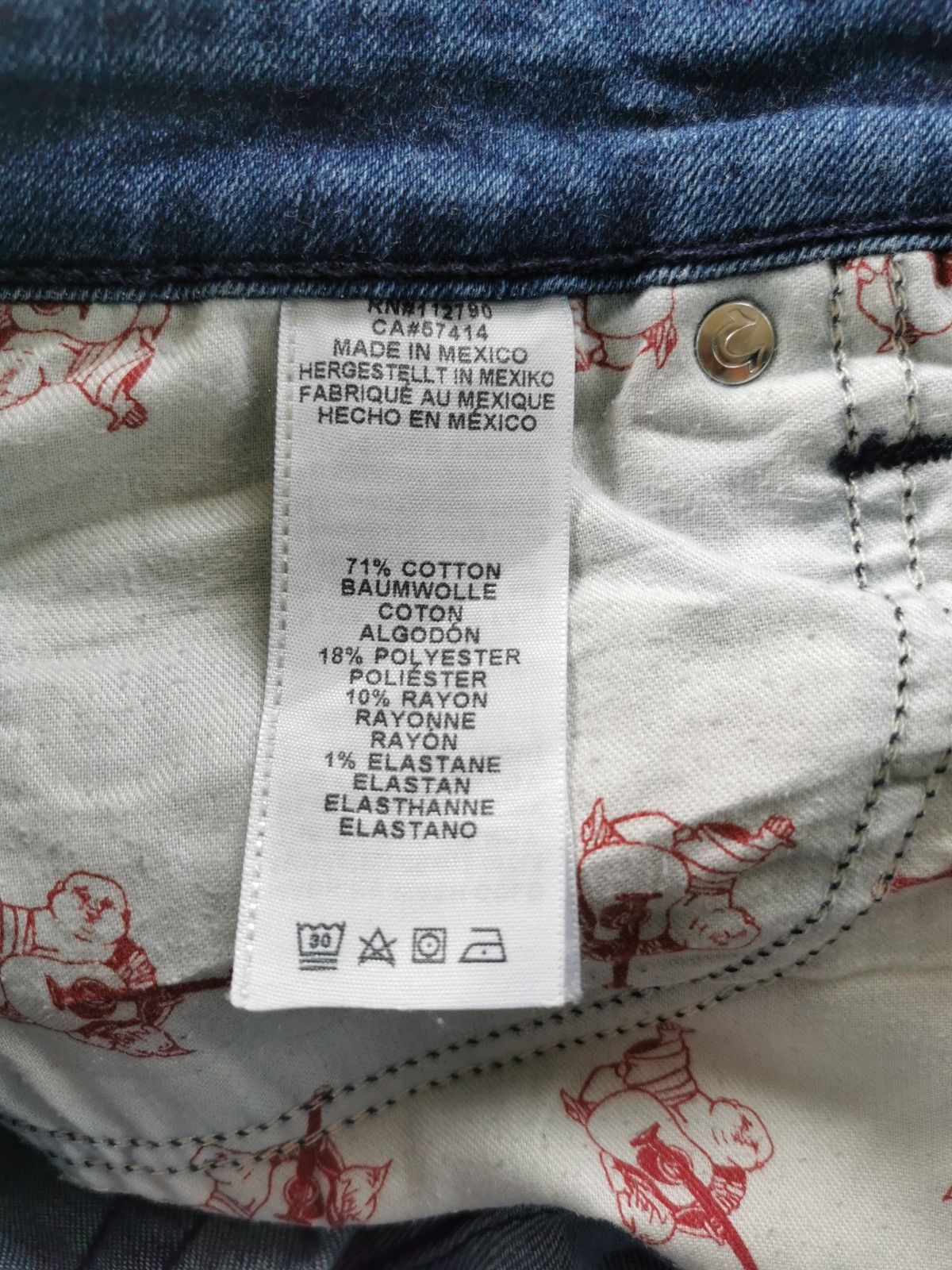 True Religion True Religion Skinny Rayon Distressed Jeans Size US 29 - 9 Thumbnail