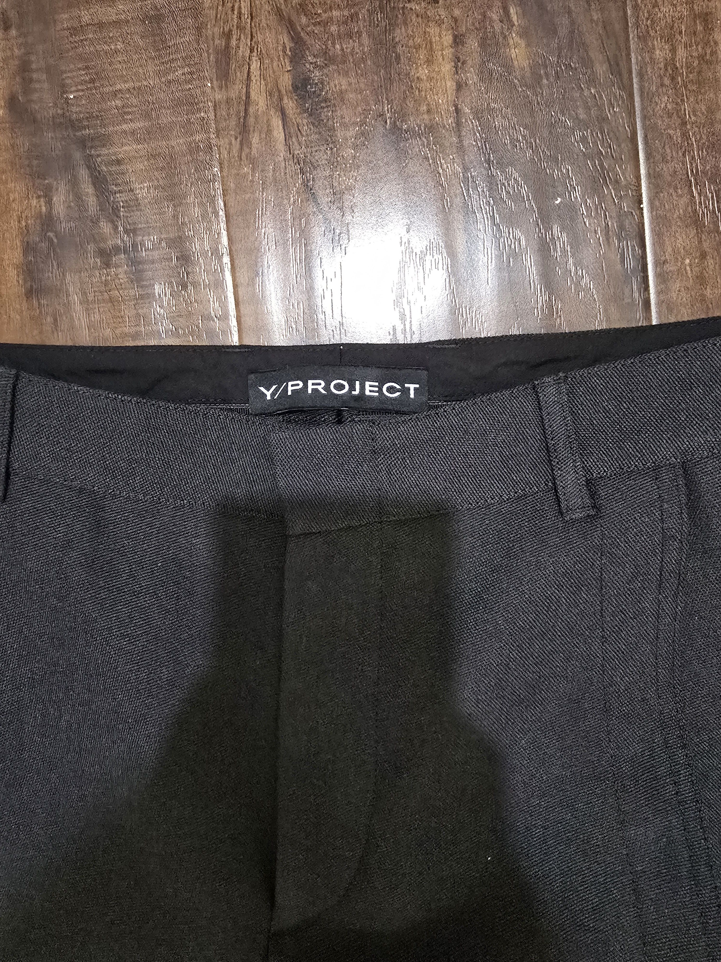 Y/Project Y/Project Wide Leg Virgin Wool Banana Trousers Size US 32 / EU 48 - 2 Thumbnail