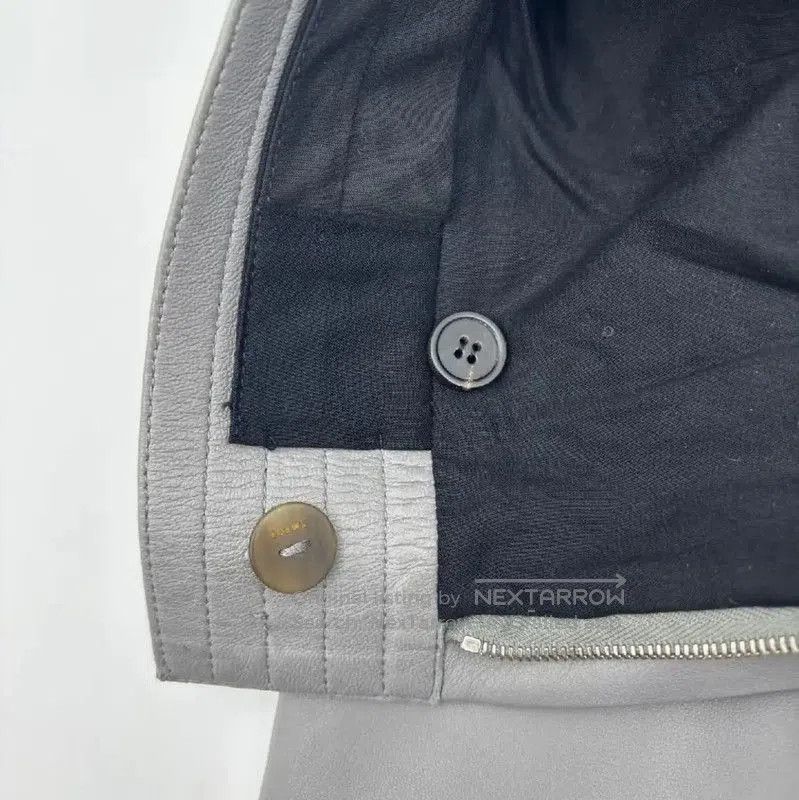 Versace Versace Women's Light Gray Leather Casual Pants . Size 23" - 9 Thumbnail