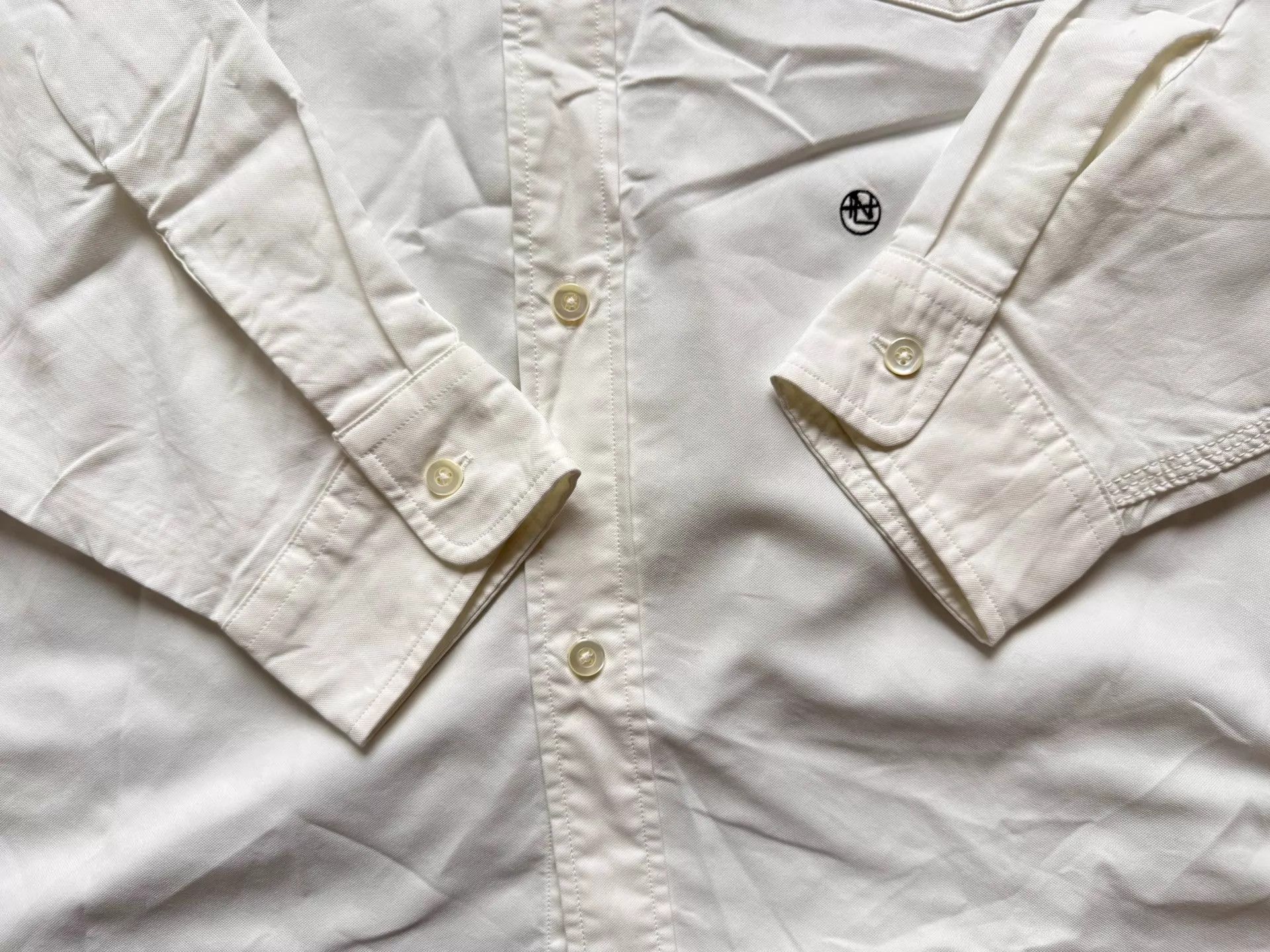 Nanamica NANAMICA Button Down Wind Oxford Shirt White L Size US L / EU 52-54 / 3 - 7 Thumbnail