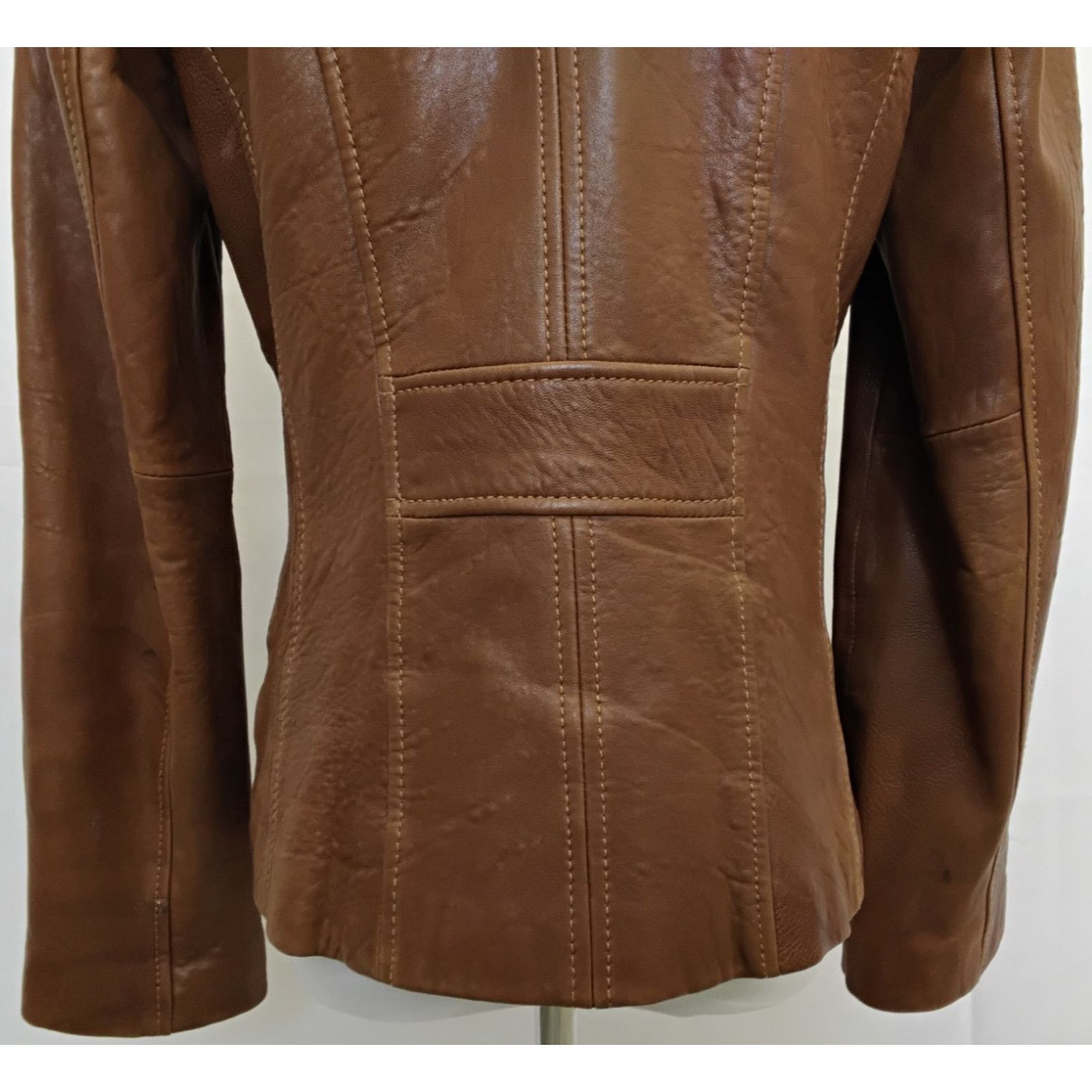 Andrew Marc Andrew Marc New York Lambskin Leather Jacket Women XS Brown Size XS / US 0-2 / IT 36-38 - 8 Thumbnail