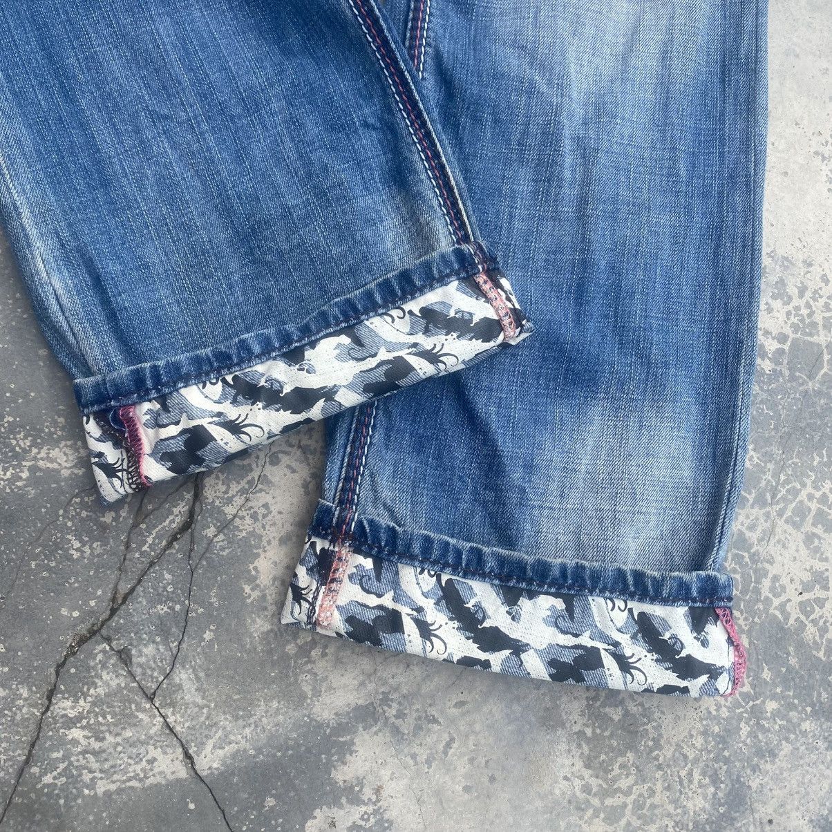 Artful Dodger ARTFUL DODGER Grunge Gun Shot Jeans Size US 32 / EU 48 - 10 Thumbnail