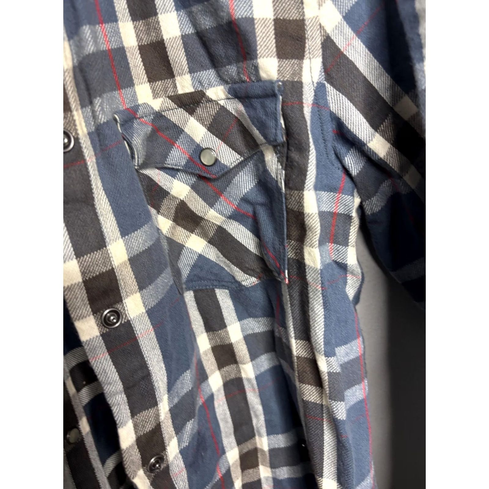 Ralph Lauren Lauren Jeans Co Ralph Lauren Shirt Mens Medium Blue Plaid Western Pearl Snap 90s Size US M / EU 48-50 / 2 - 6 Thumbnail
