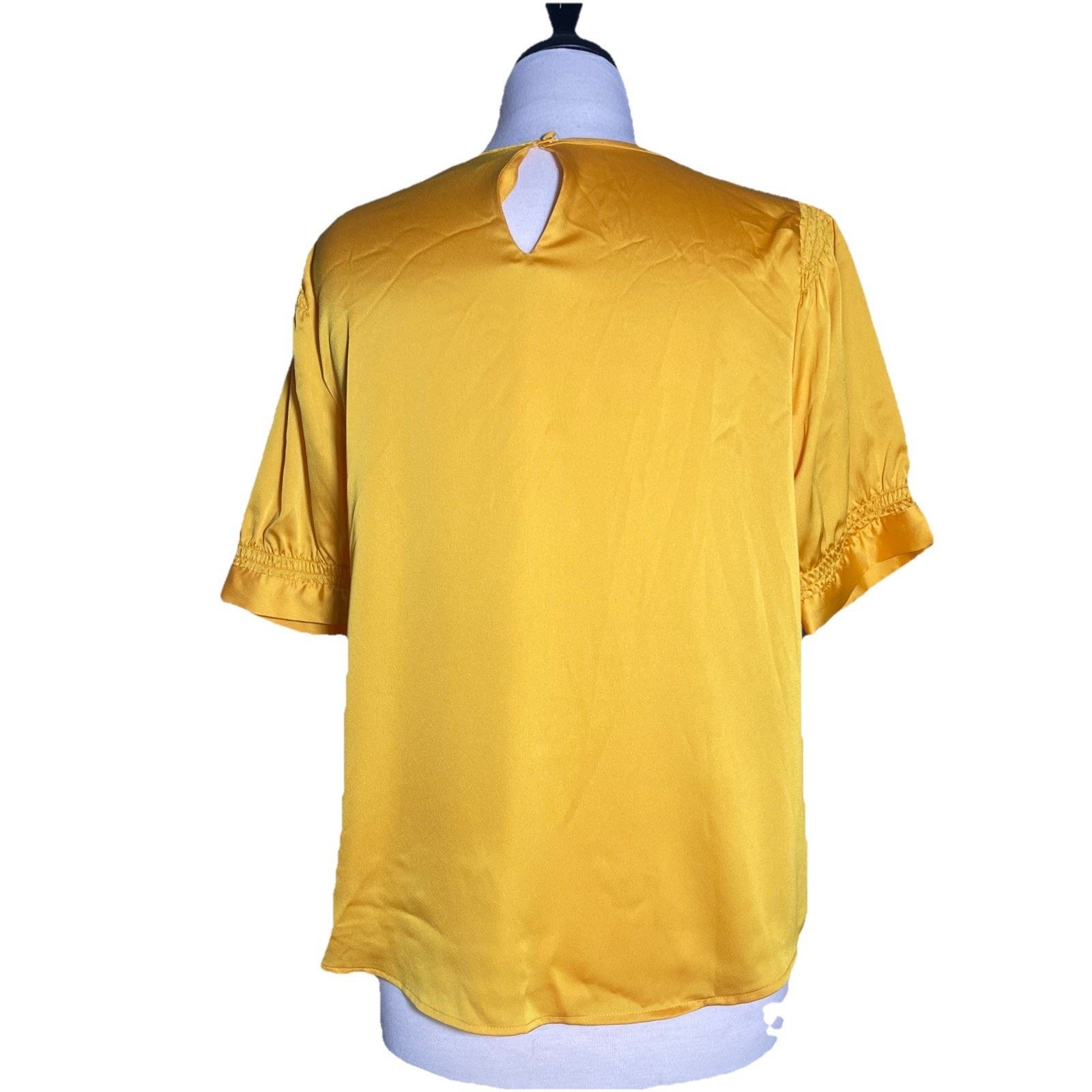 Karl Lagerfeld Karl Lagerfeld Women Top Medium 100% Polyester Short Sleeve Size M / US 6-8 / IT 42-44 - 4 Thumbnail