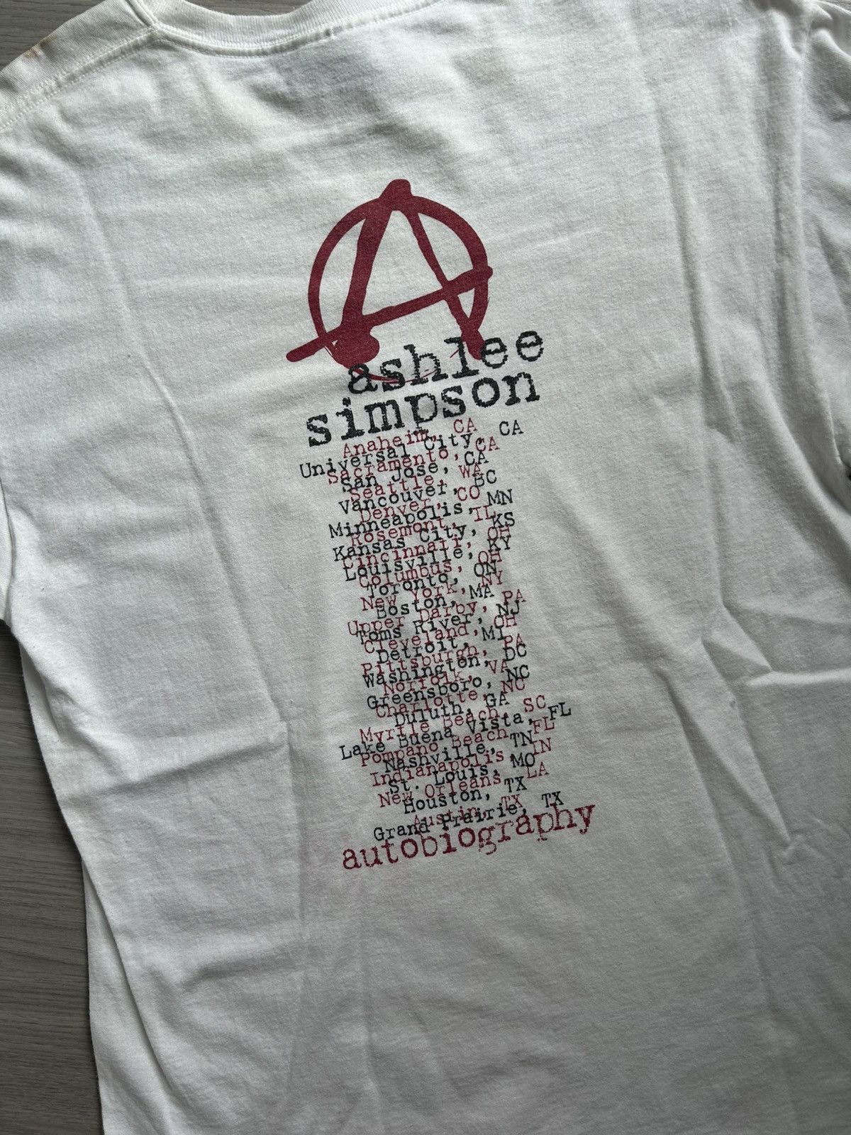 Vintage Ashlee Simpson Vintage T Shirt 00’ Size US M / EU 48-50 / 2 - 5 Thumbnail