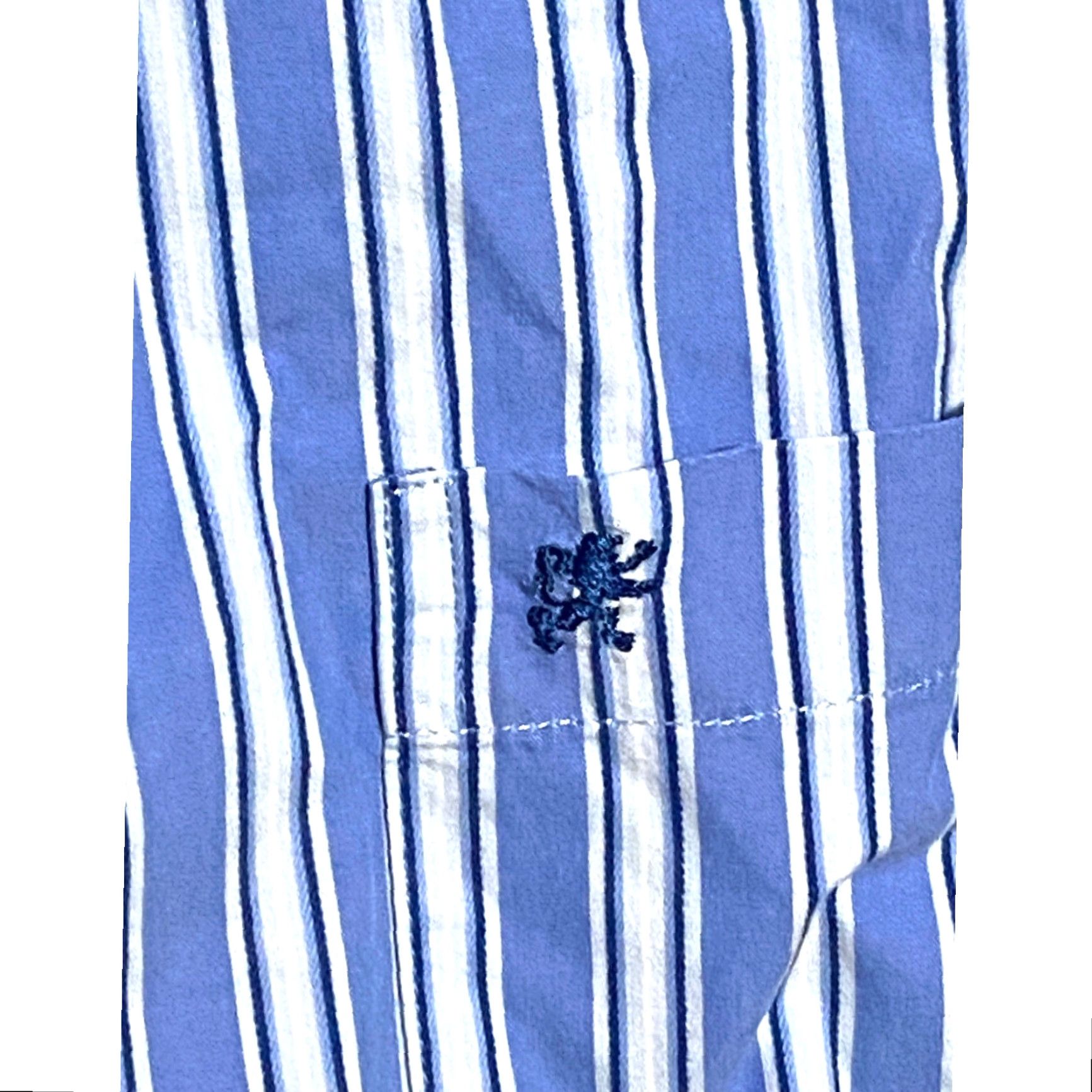 Mossimo Mossimo Striped Blue Button Shirt Mens XL Normcore Preppy Y2K Size US XL / EU 56 / 4 - 4 Thumbnail