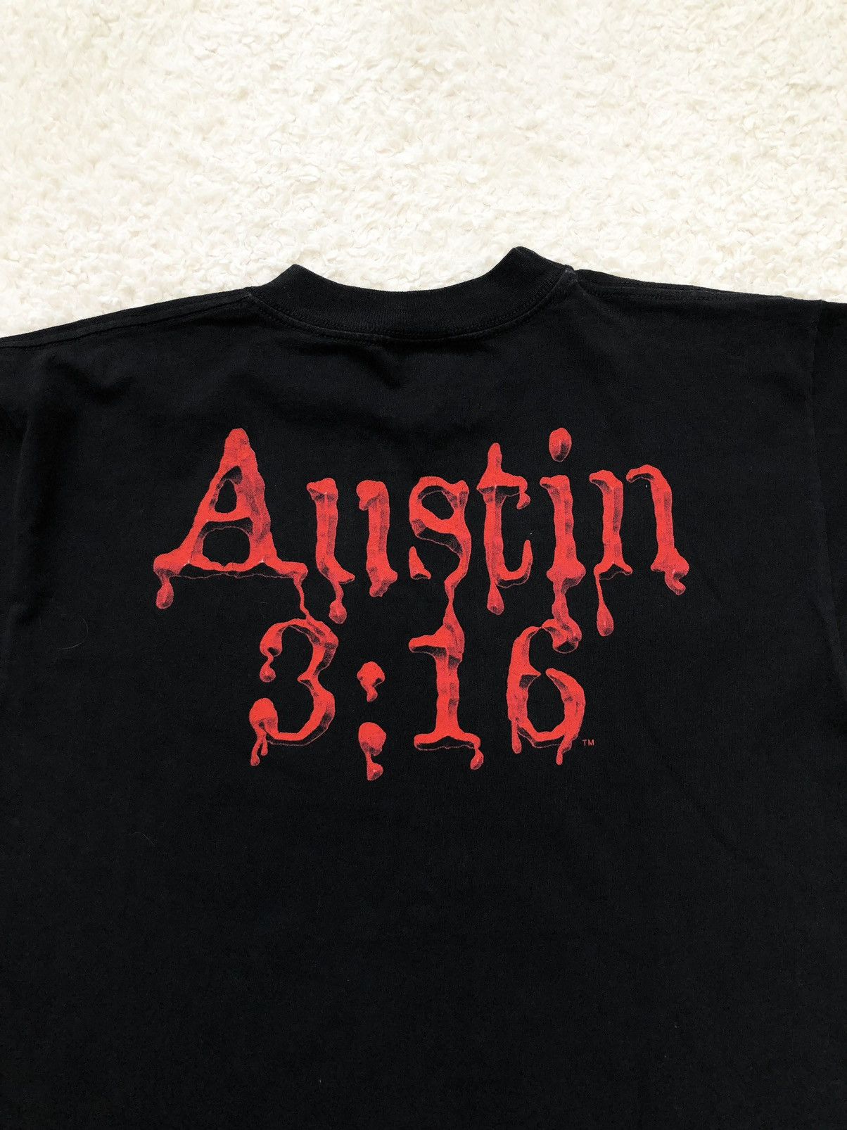 Vintage Rare Tshirt Steve Austin 3:16 WWF 1994 License Vintage 90’s Size US M / EU 48-50 / 2 - 2 Thumbnail