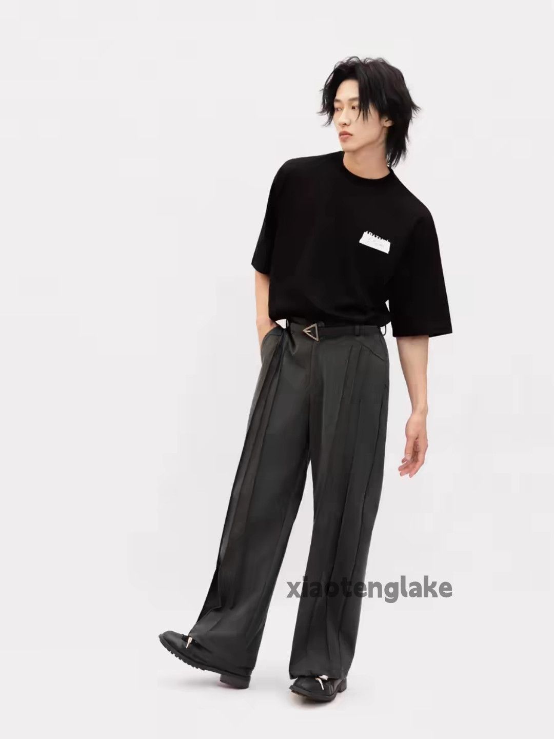 Vintage Custom faded loose baggy wide Leg pleated pants Size US 30 / EU 46 - 5 Thumbnail