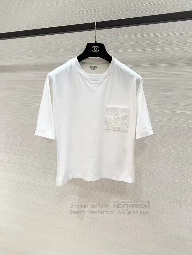 Hermes Hermes Round neck short-sleeve T-shirt Size XXS / US 00 / IT 34 - 1 Thumbnail