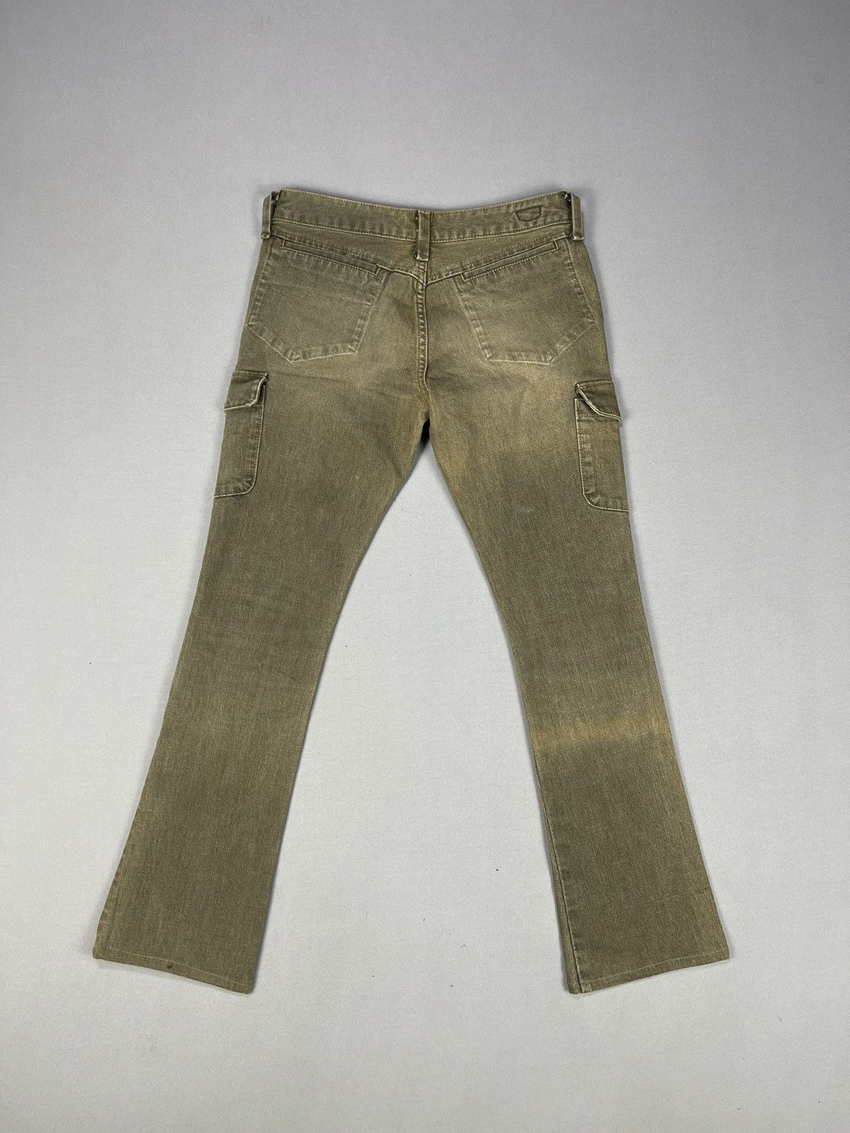 Vintage QUADRO PHENIA Flared Boot Cut Bush Pants Size 28" / US 6 / IT 42 - 2 Thumbnail