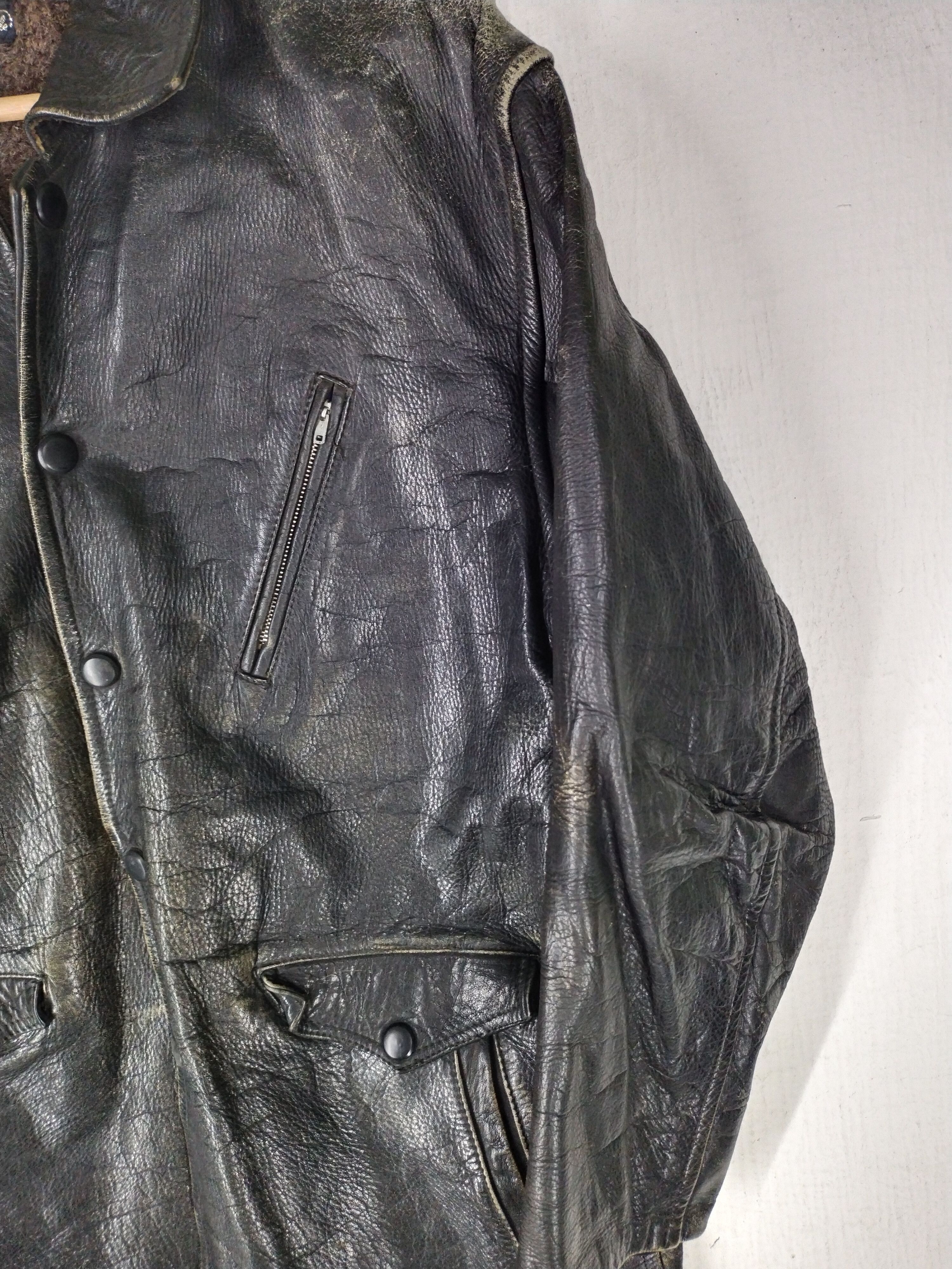 Vintage Vintage American Classic Leather Racing Jacket Size US M / EU 48-50 / 2 - 5 Thumbnail