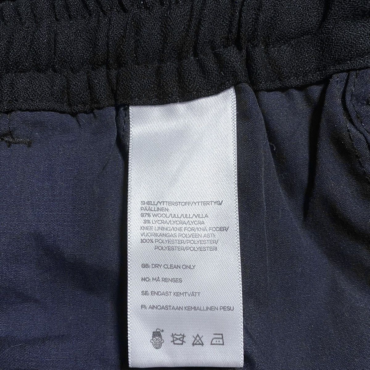 These Glory Days These Glory Days T Ollie Pants Drawstring Black Wool Trouser Size US 32 / EU 48 - 16 Thumbnail