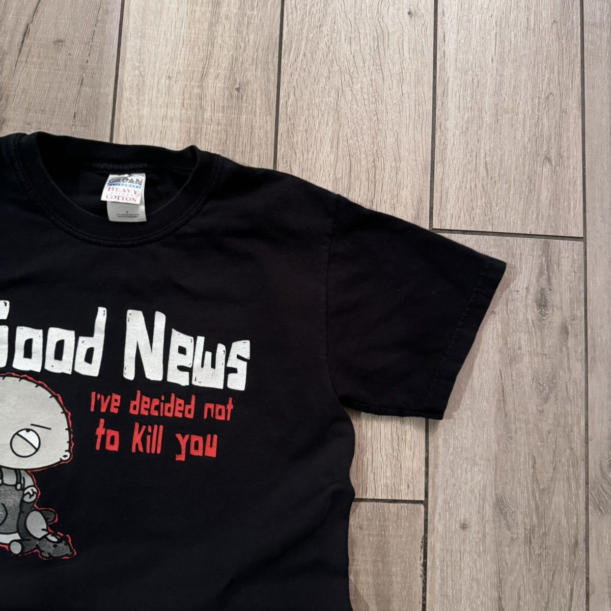 JNCO × Stussy Vintage Y2K Black And Red Family Guy Humor Graphic Tee Small Size US S / EU 44-46 / 1 - 9 Thumbnail