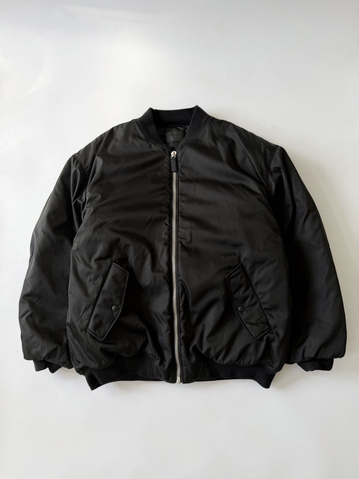 Prada Prada A/W 2022 Re-Nylon Black Bomber Jacket Size US S / EU 44-46 / 1 - 2 Thumbnail