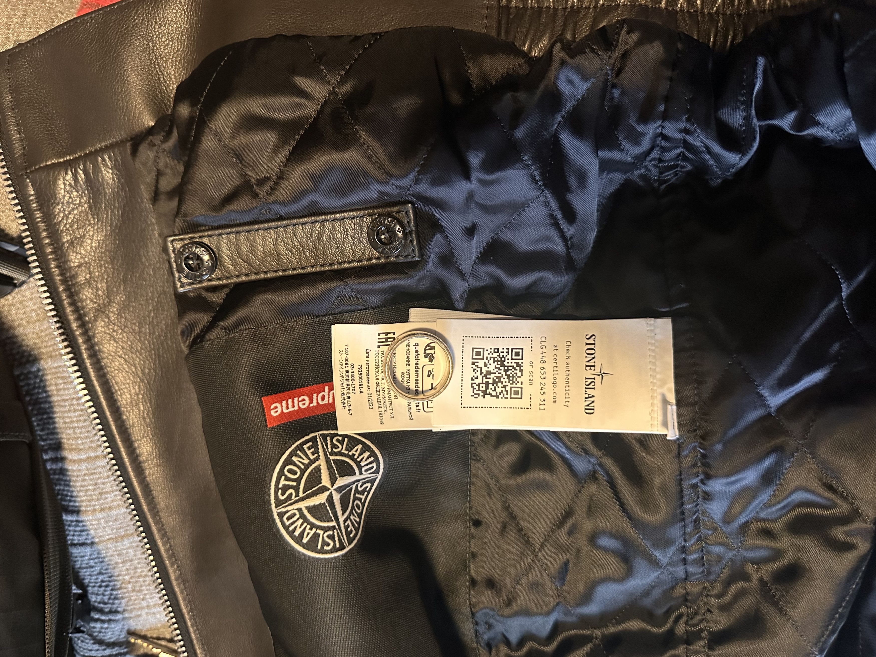 Stone Island × Supreme Supreme X Stone Island Size US XL / EU 56 / 4 - 8 Thumbnail