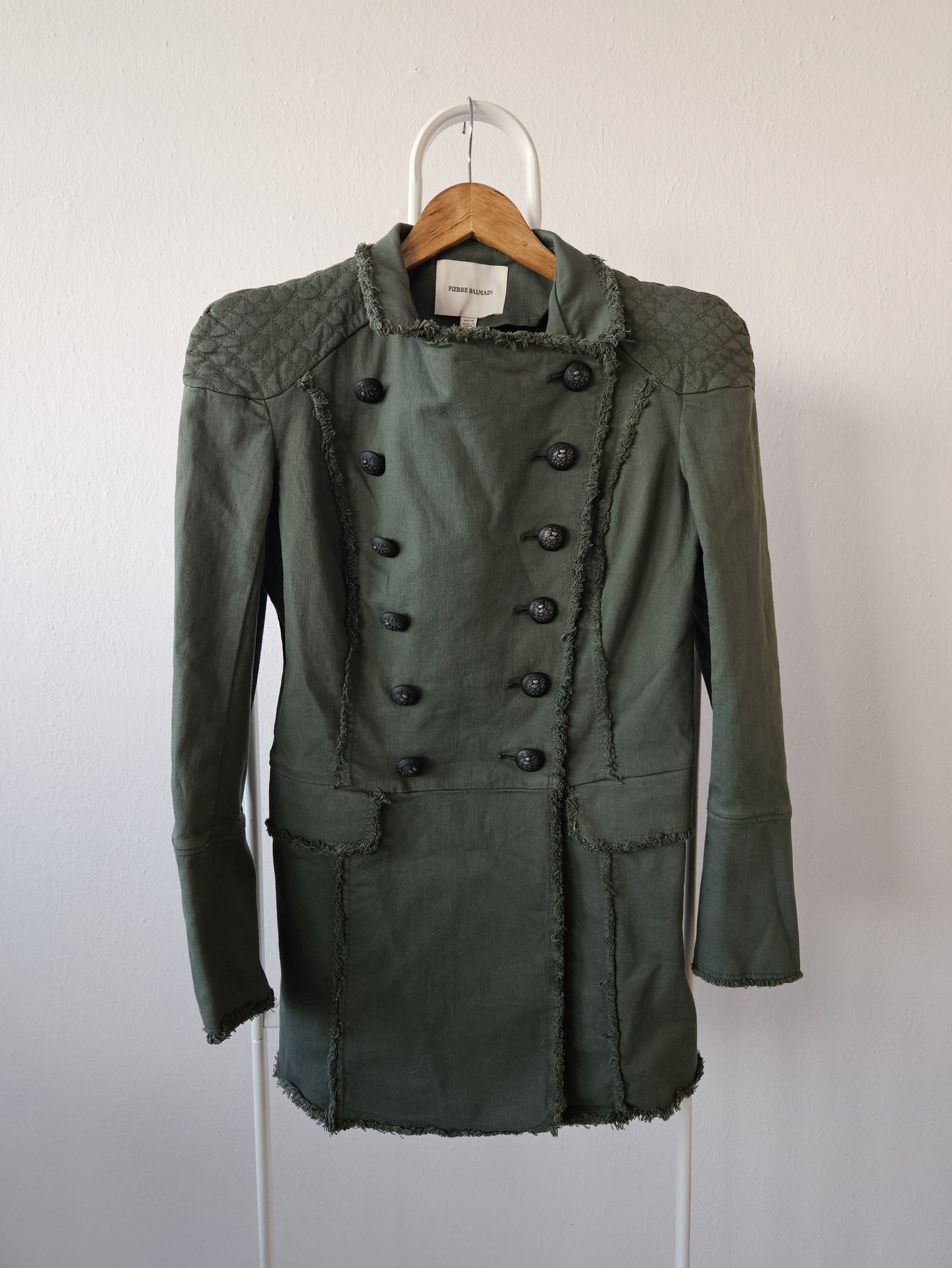 Pierre Balmain Pierre Balmain raw edge double breasted napoleon coat Size XS / US 0-2 / IT 36-38 - 1 Thumbnail