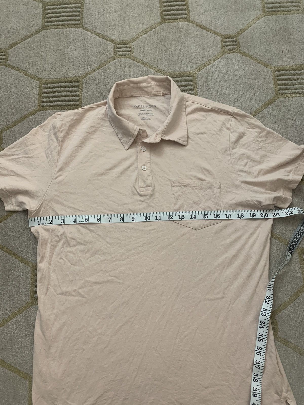 Outerknown Outerknown Organic Cotton Short Sleeve Polo Size US M / EU 48-50 / 2 - 3 Thumbnail